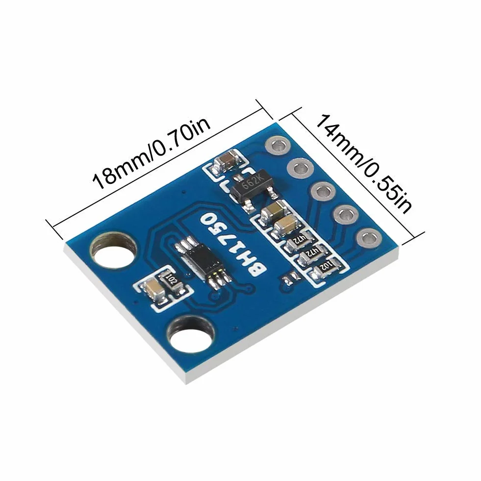 YUNIQUE GREEN-CLEAN-POWER - GY-302 BH1750 Sensor de Luminosidad | Alta Sensibilidad 65535 lx | Compatible con Arduino y Raspberry Pi | Integración Fácil I2C | Para Automatización y Robótica, Azul