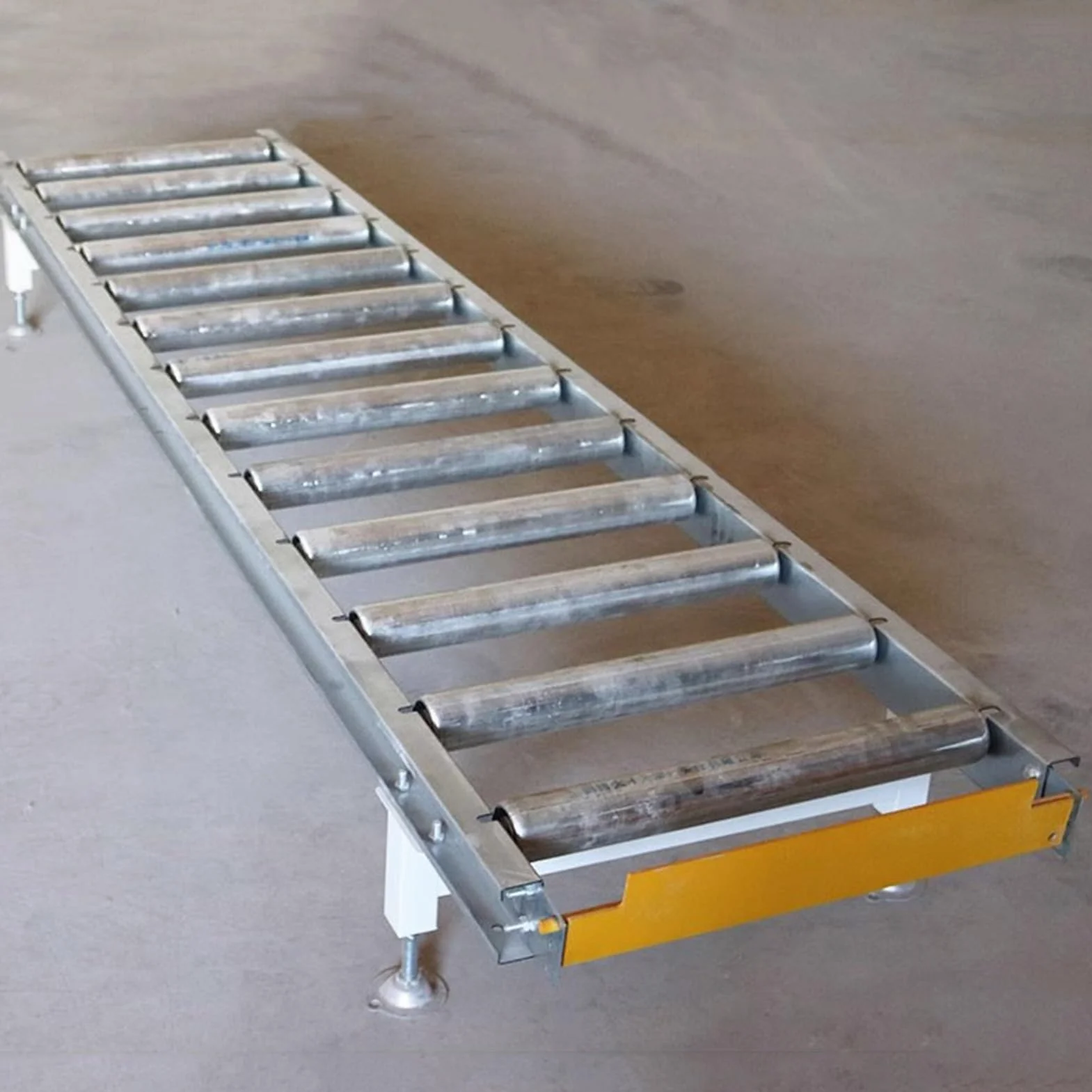 Rodillo transportador industrial ligero de acero galvanizado sin enchufes, empalmable, perfecto para almacenes y fábricas, 150 x 80 x 30 cm, diseño de carga