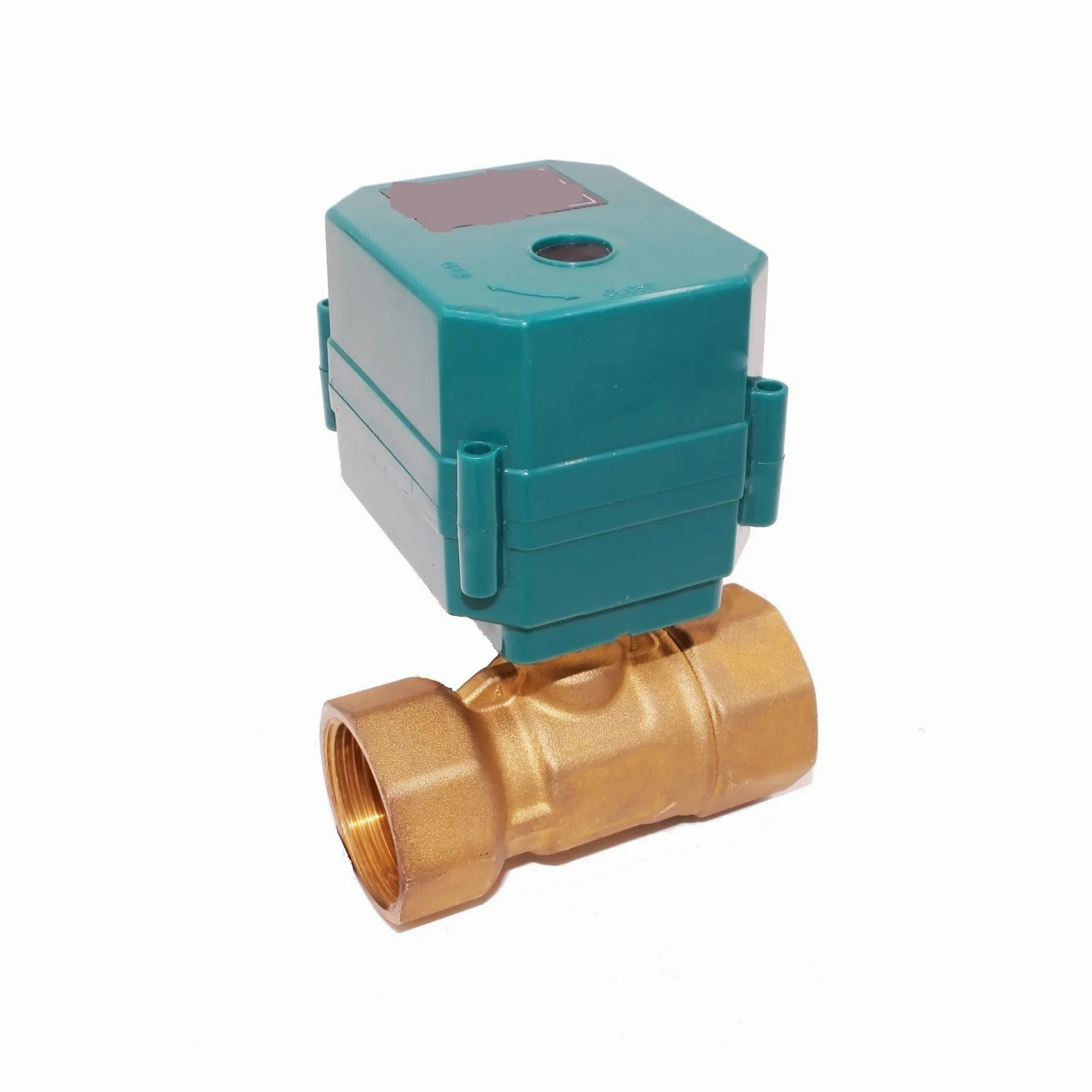 Válvula de bola Válvula de bola motorizada de 1 ", válvula de bola de par grande de paso total de 2 vías de acero inoxidable, actuador eléctrico de 2/3 cables Para equipos de agua potable(0_DC12V_CR02
