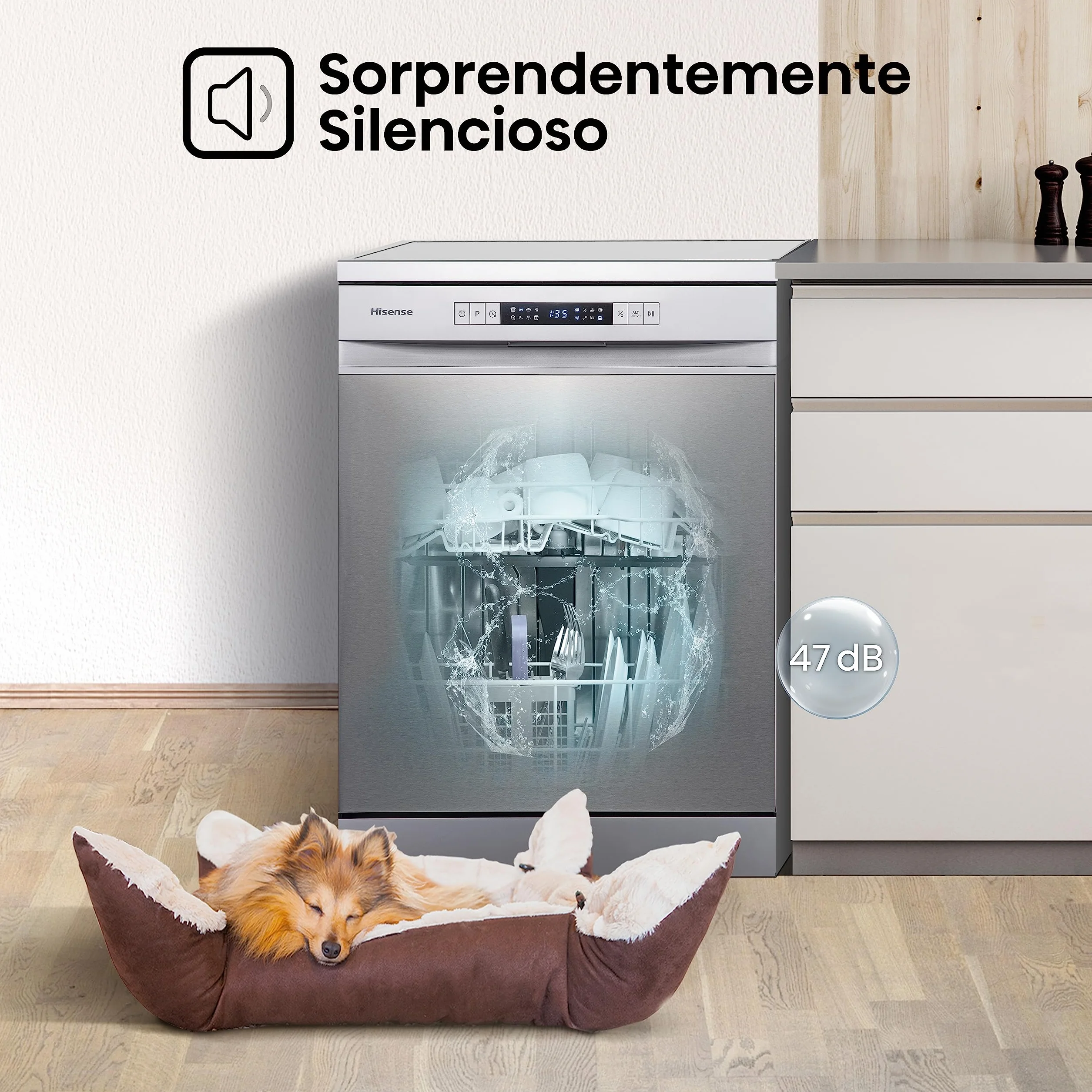 Hisense HS622E10X Lavavajillas 13 servicios 60 cm ECO Inox