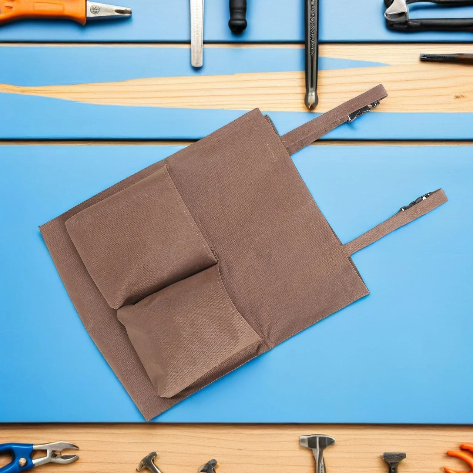 Mobestech Bolsa para Carrito de Limpieza 4 Unidades Organizador Portátil de Almacenamiento Grande Resistente con Plástico y Cierre para Accesorios y Productos de Limpieza Uso