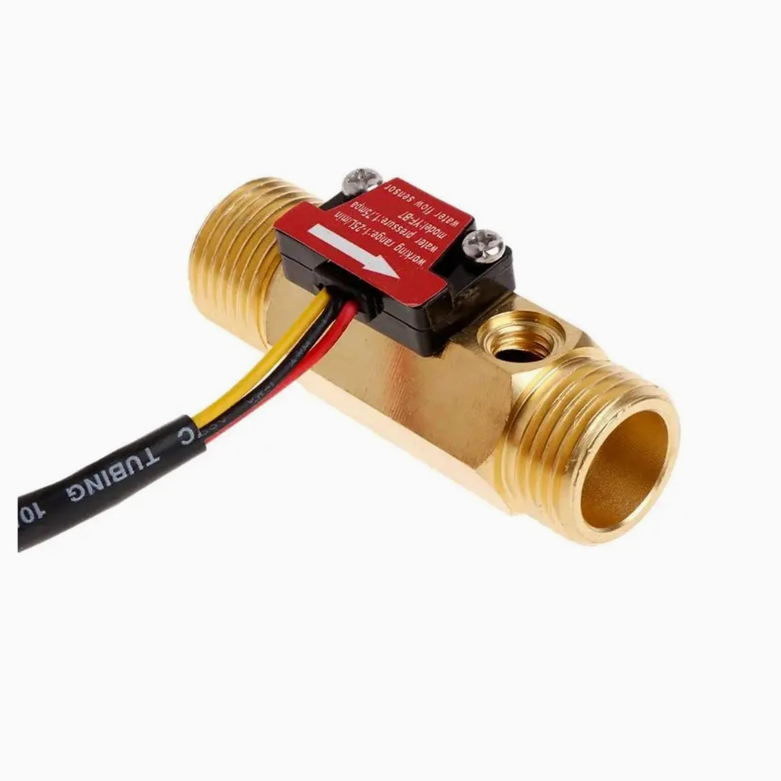 Medidor de flujo digital agua Registro tiempo temperatura con sensor G1/2