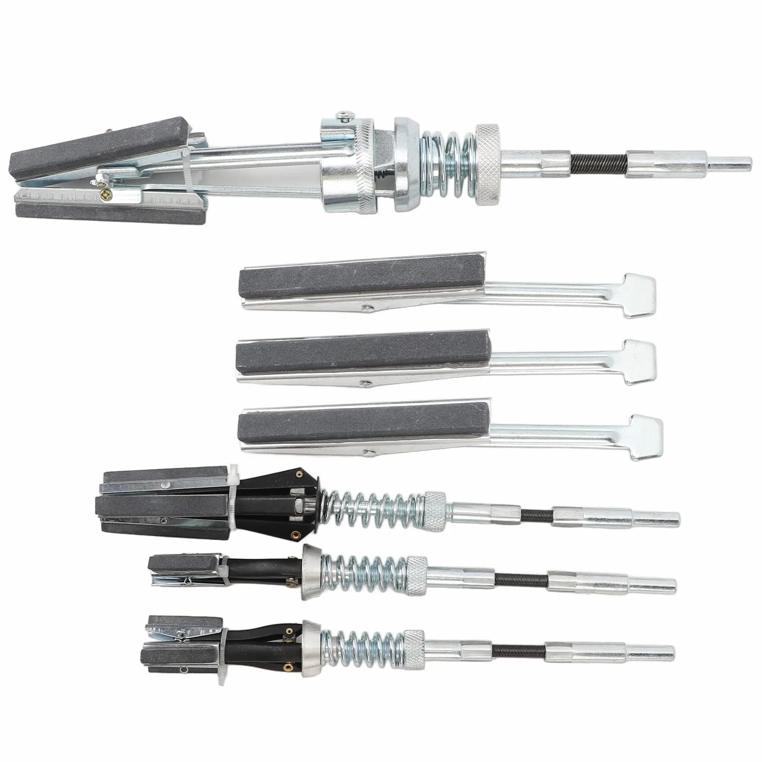 7 Piezas de 3/4 Pulgadas a 7 Pulgadas Herramienta de Pulido de Cilindro de Motor Kit de Herramientas de Pulido de Cilindro Ajustable con 220 Piedras de Grano