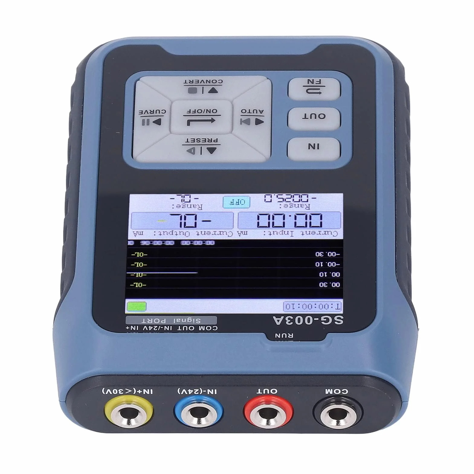 SG 003a Generador de Fuente de Señal Multifuncional Múltiples Modos de Señal Función de Salida Automática Pantalla Digital de 2,4 Pulgadas Generador de Frecuencia de Voltaje para Sistema PLC