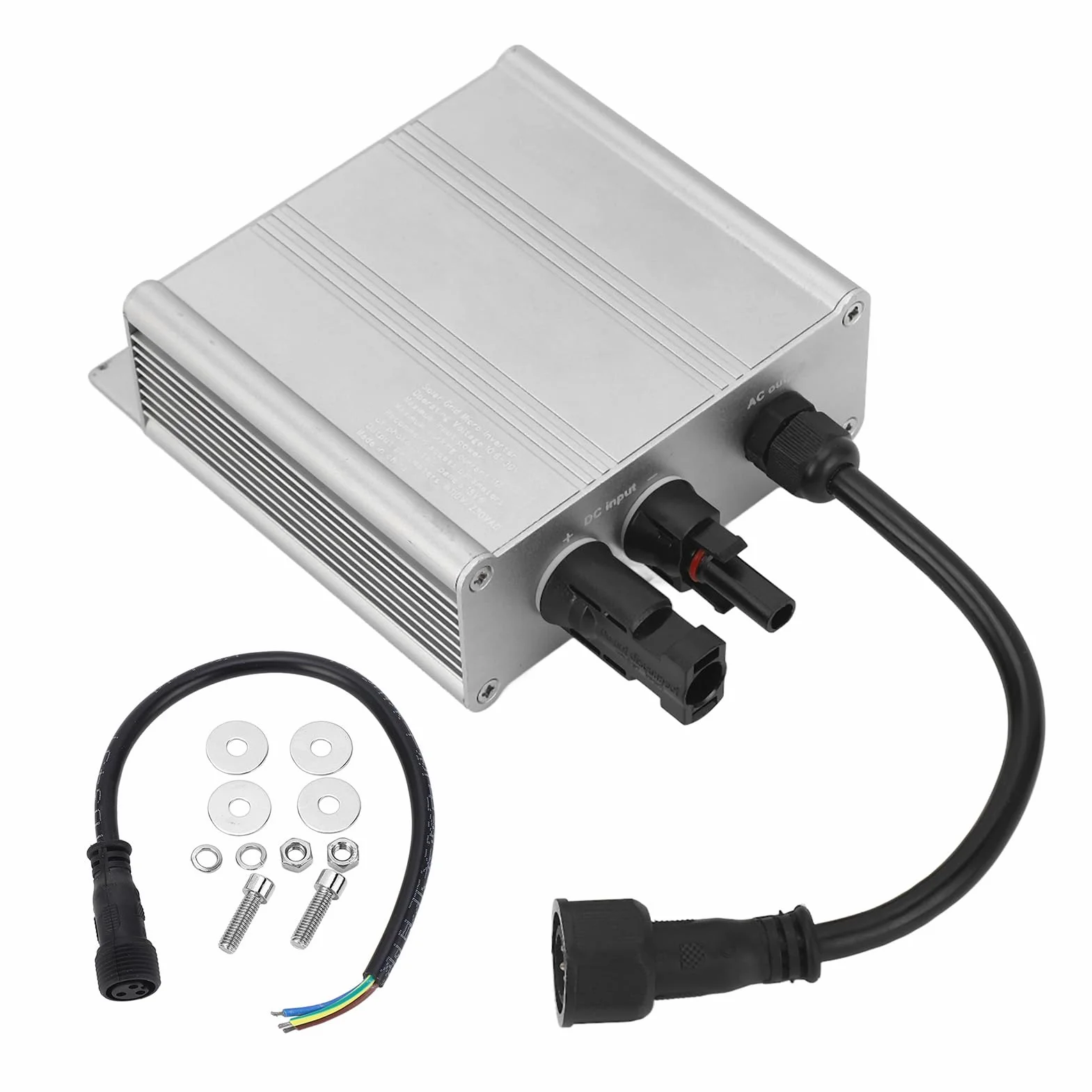 MPPT Solar Grid Tie Micro Inversor Impermeable Inversor de Onda Sinusoidal Pura Identificación Automática Inversores de Potencia 120V AC230V (180W)
