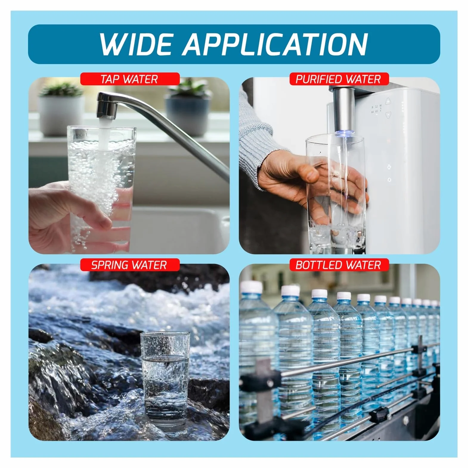 Medidor de TDS 6 en 1, TOC UV275, EC, DQO, medidor temperatura, comprobador digital calidad del agua, Monitor técnico