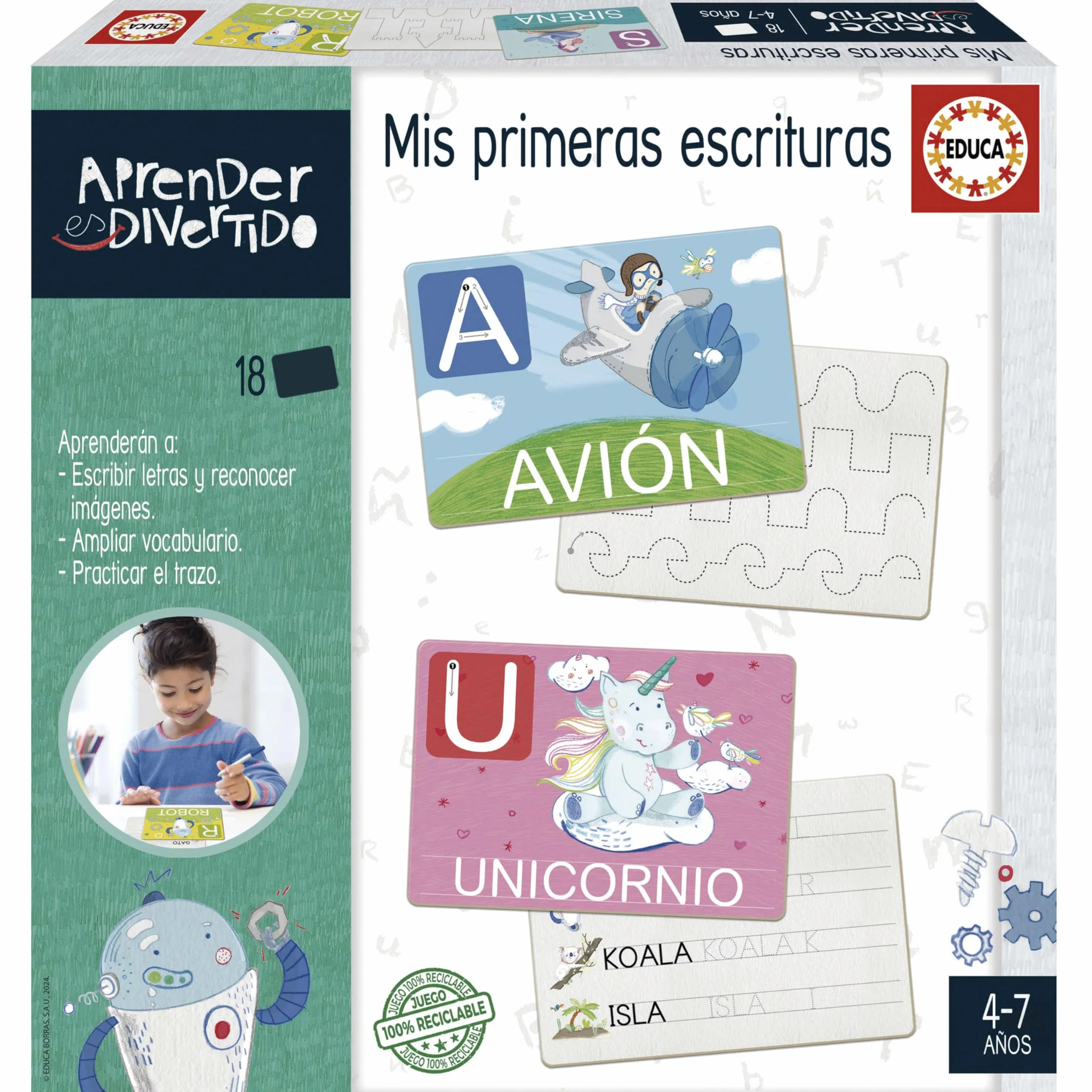 Educa Mis primeras Escrituras Aprendizaje de la Escritura y Trazo de Letras 4 5 6 años 20112