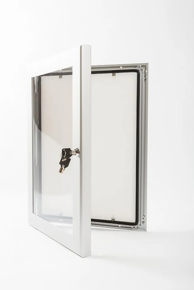 Vitrina de Exterior DIN A1 con Cerradura - Panel de Anuncios Resistente a la Intemperie - Montaje en Pared para Oficina, Restaurante u Hotel - 841 x 594 mm