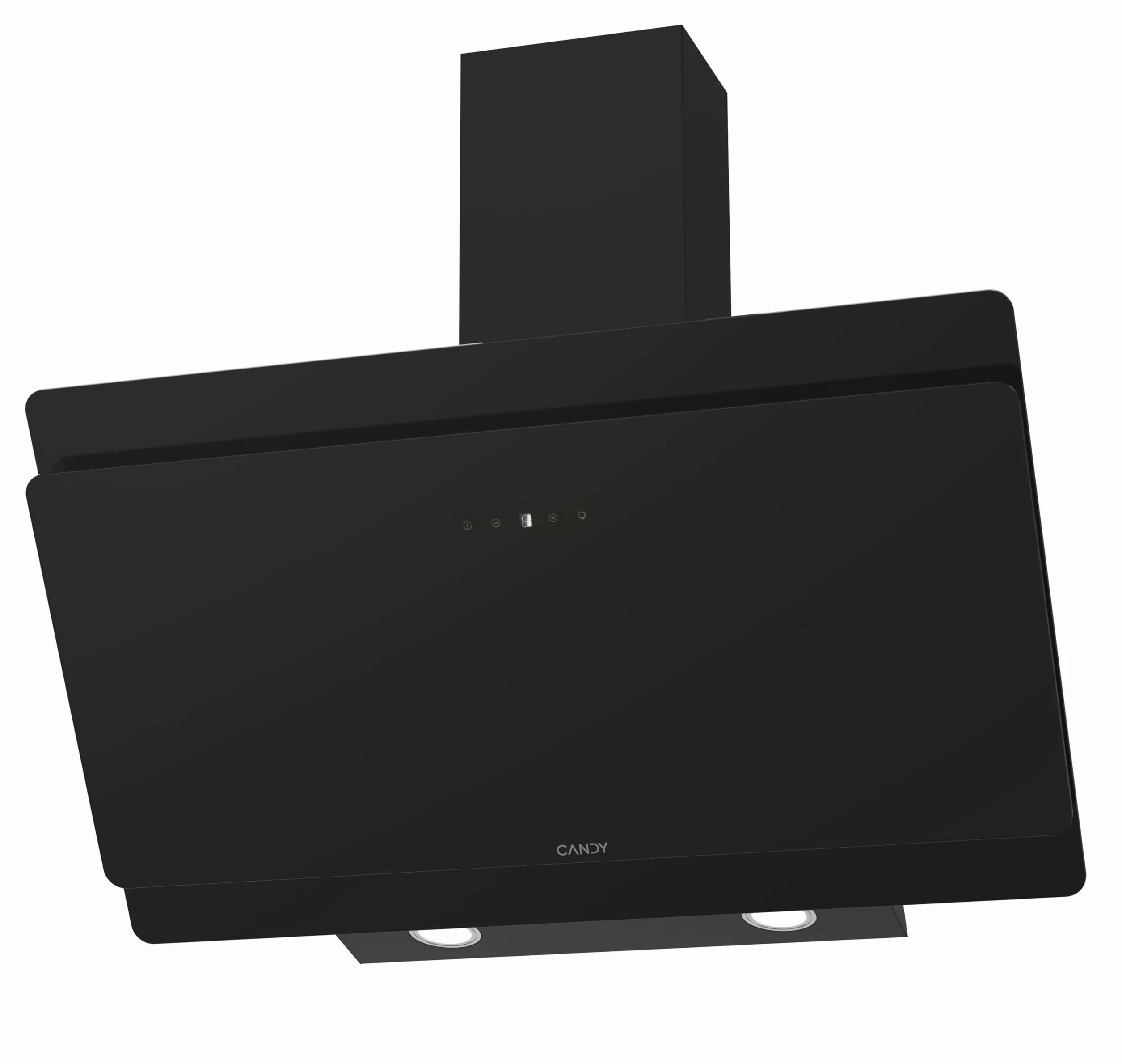 Candy CDG9CBP8B Campana Decorativa 90 cm 4 Niveles Potencia 611 m³/h Control Táctil Filtros Aluminio Antigrasas Carbono Incluidos LED Negro