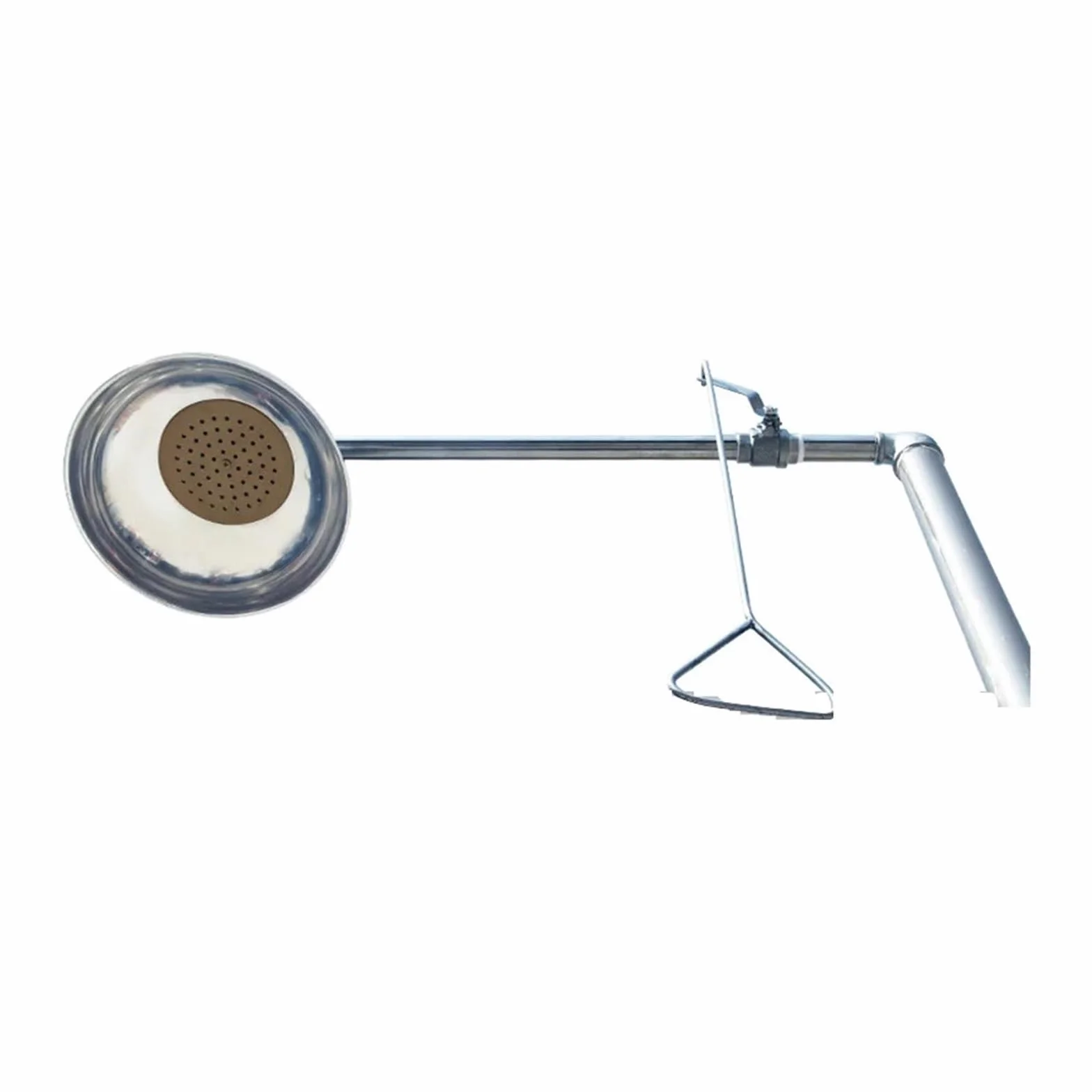 Ducha lavaojos de emergencia acero inoxidable 304, conjunto ducha doble ojo vertical Para uso de bricolaje(B)