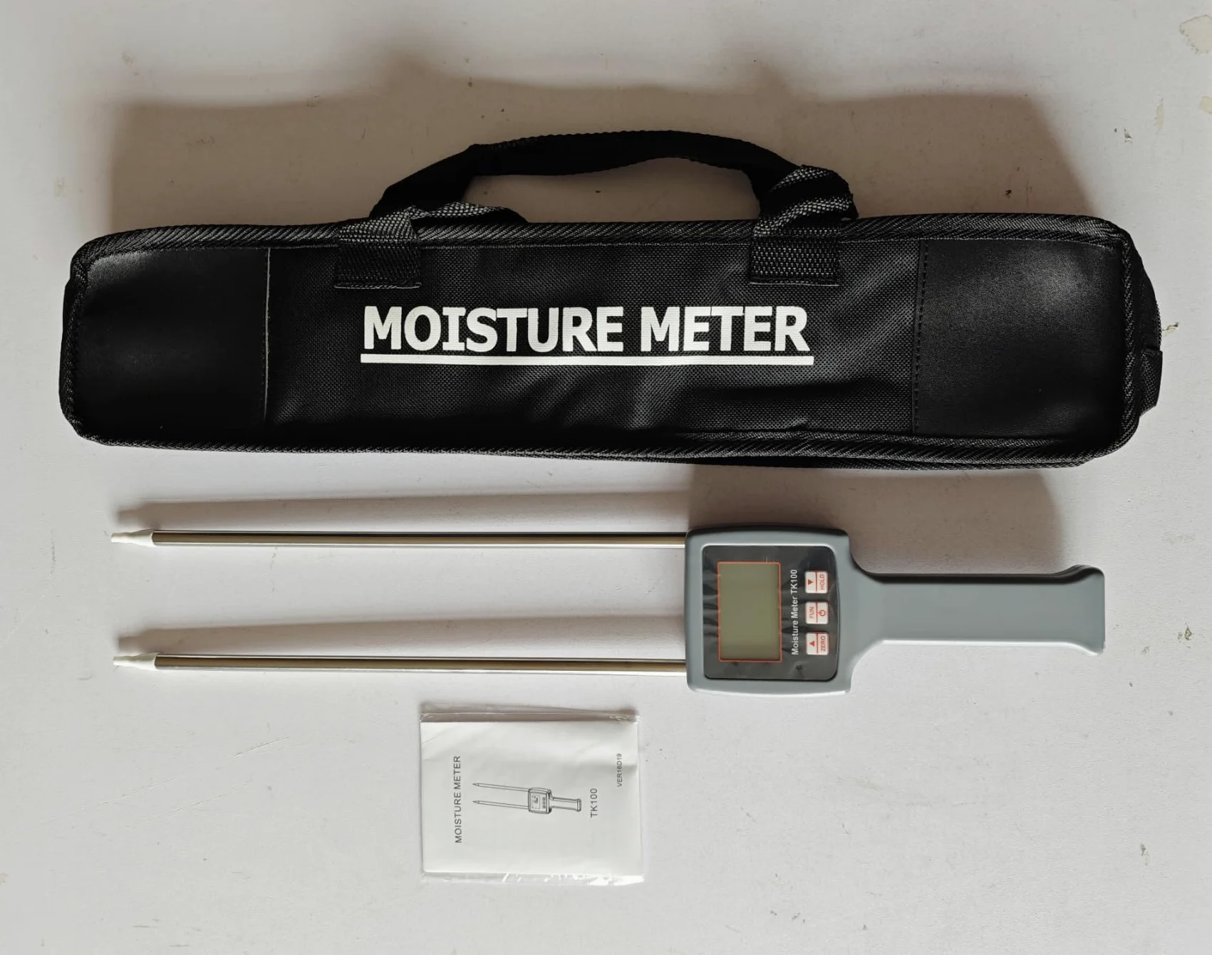 Septpenta TK100 Medidor de Madera, Probador de Fibra Multifuncional, Analizador de Contenido de Salvado de Maíz y Té para Pruebas Rápidas de Varios Materiales