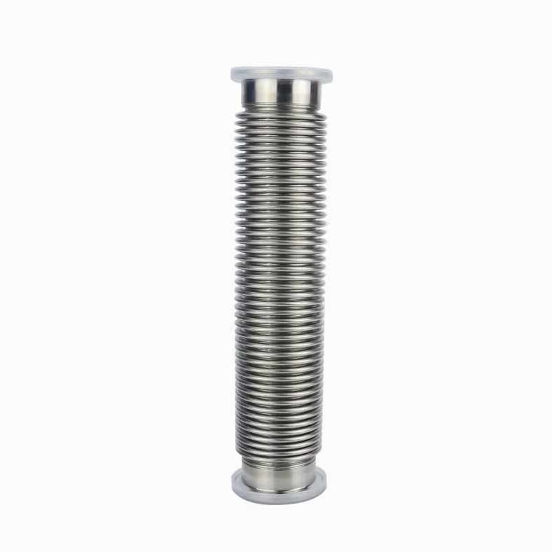 Manguera flexible de brida de vacío KF16/KF25/KF40/KF50 de 100-1000 mm, tubo de fuelle corrugado de acero inoxidable para sistemas de vacío de alto rendimiento, fuelles flexibles, 250 mm, compatible