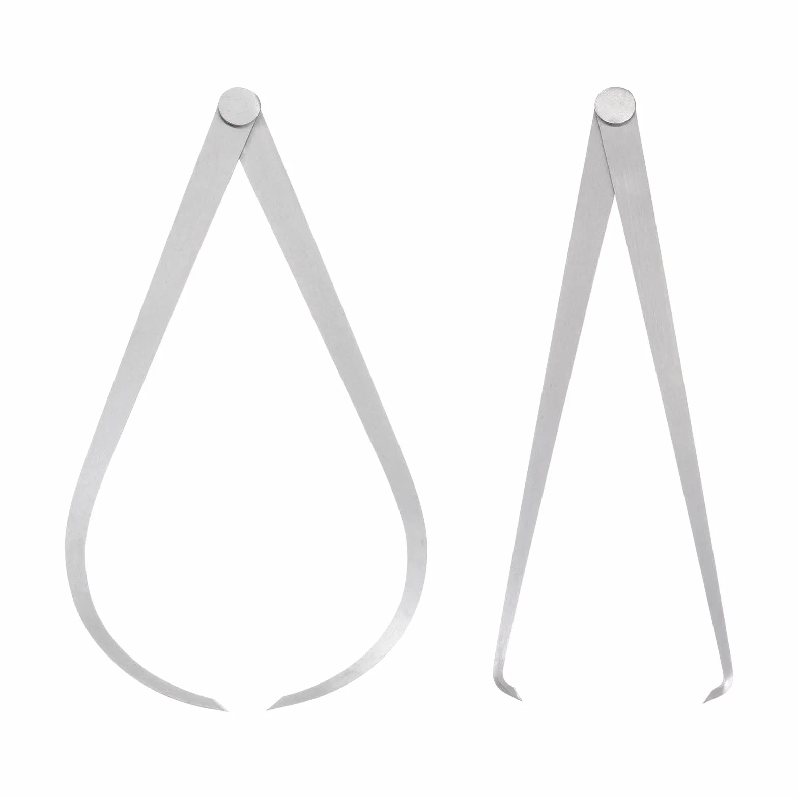 QUARKZMAN Calibrador Fijo Interior Exterior 250 mm 10" Acero Herramienta Medición