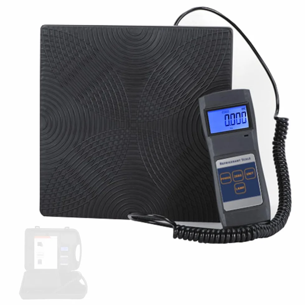 BLAIS Balanza de carga de refrigerantes de 90 kg Aire acondicionado de alta precisión Dispositivo de pesaje electrónico Pantalla LCD digital con retroiluminación IP68 a prueba de agua