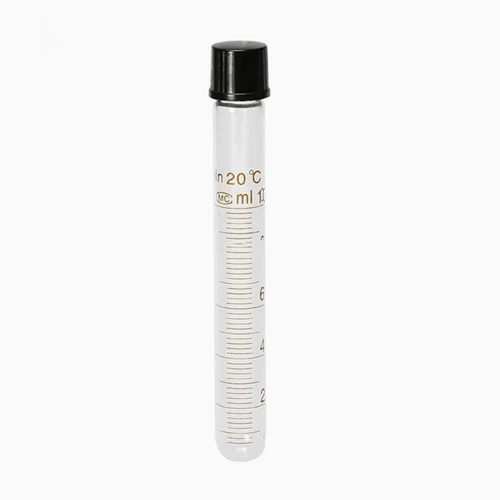 Equipos y suministros de laboratorio Tubo de centrífuga vidrio con tapa rosca, graduado, y fondo redondo, 6 unidades (20-25-30-50 ml)