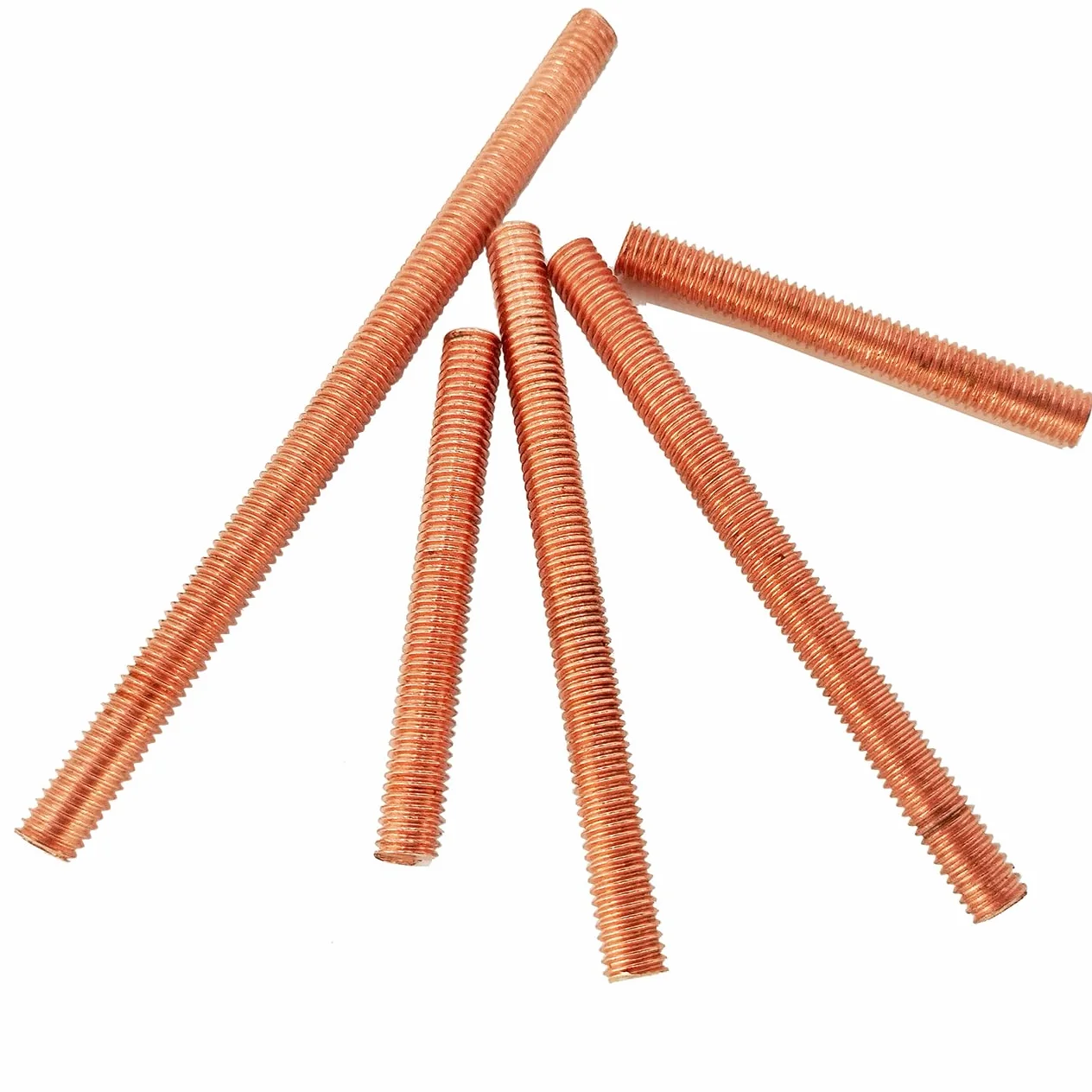 Pernos roscados de cobre M8 x 50 mm varillas roscadas Cu-ETP 2 unidades