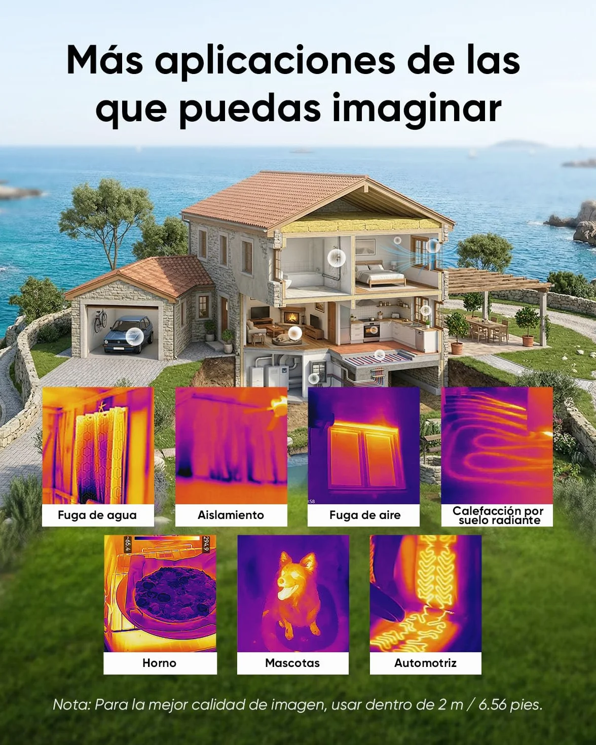 HIKMICRO D02 Cámara Térmica 240x240 con Cámara Visible SuperScene 3200mAh