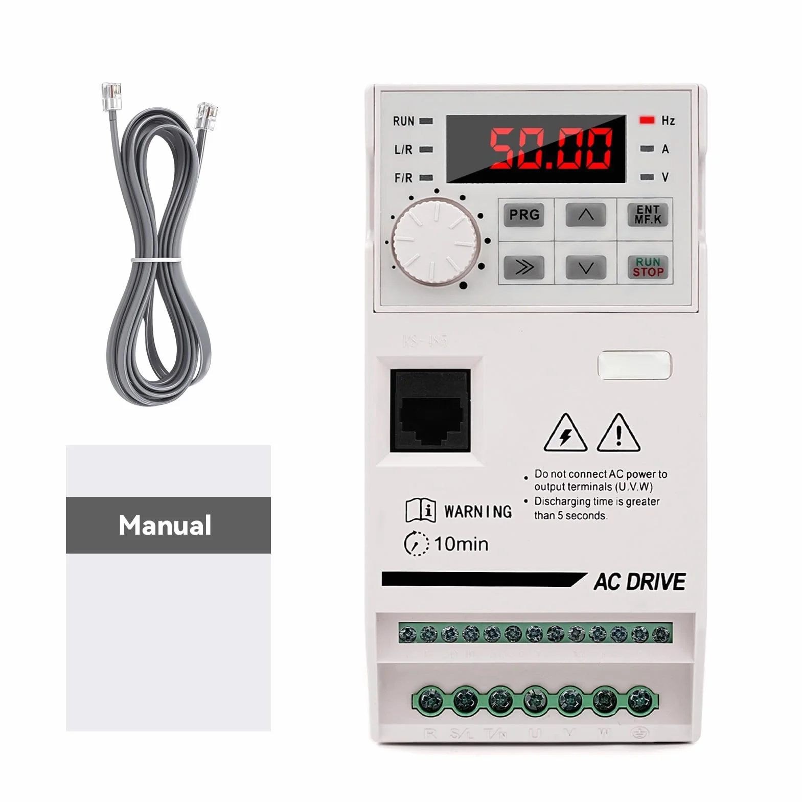 Variador de Frecuencia Monofasico Convertidor de Frecuencia VFD Entrada Monofásica 220V Salida Trifásica 380V Regulador de Velocidad para Motor de 2.2 kW