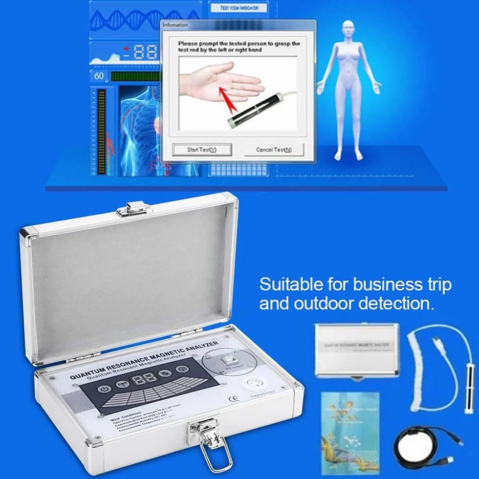 Analizador Magnético De Resonancia Cuántica 3 En 1, Analizador Cuántico, Escáner De Salud Subsaludable Multifuncional Portátil con Análisis 3D, 54 Informes,Resultados Dinámicos Y Confiables.