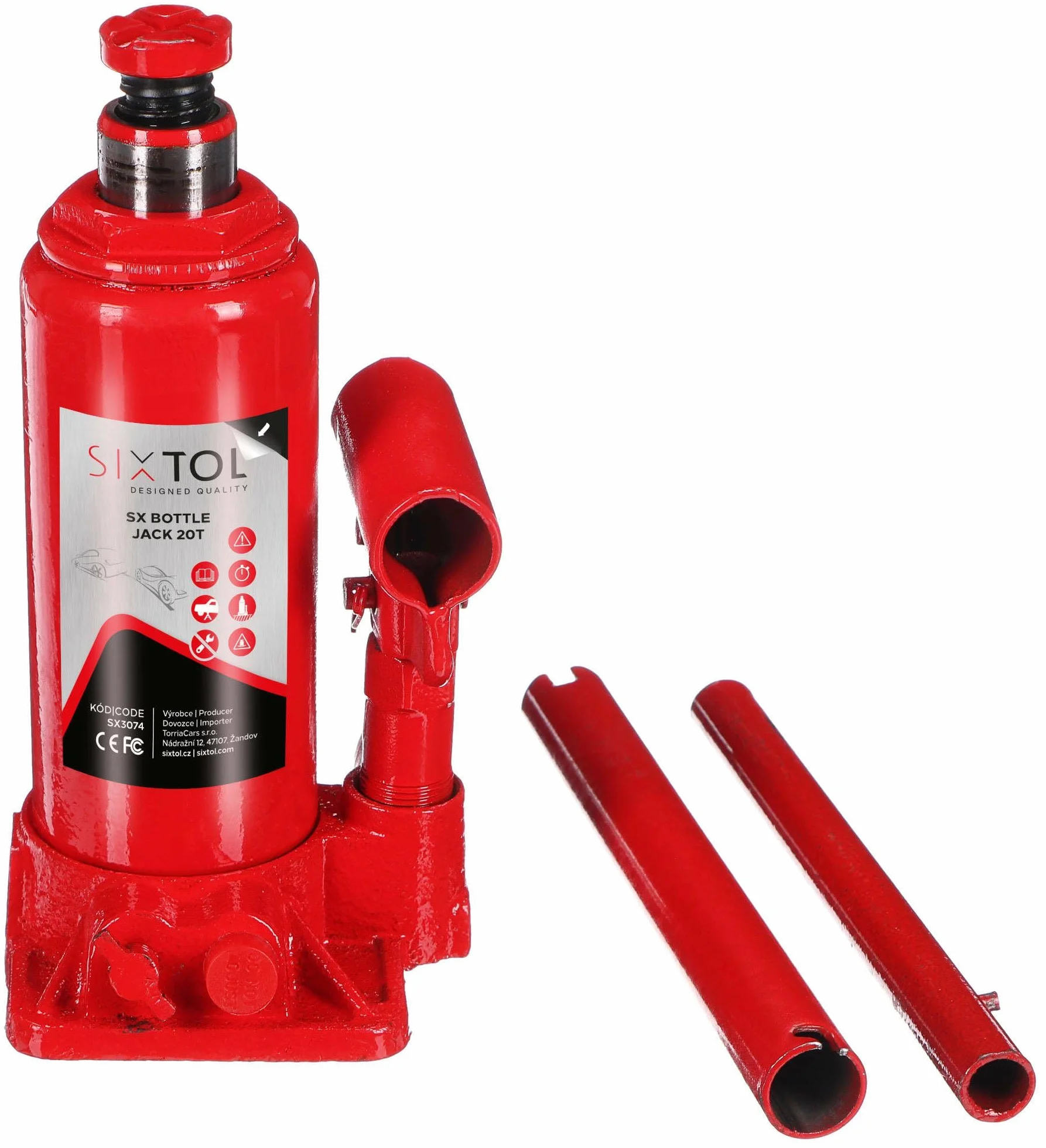Gato hidráulico SX 20T 20 toneladas Acero Tornillo Ajustable