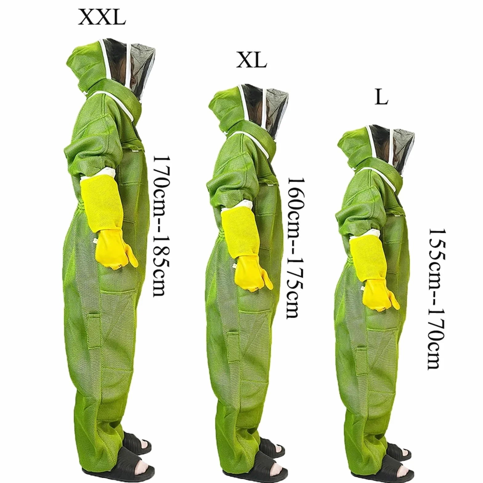 Traje Apicultor traje protector avispa velutina Traje de tela for apicultor, ropa transpirable 3D antimordida, sudadera con capucha de protección, sombrero, mono, herramientas de apicultura, suminist