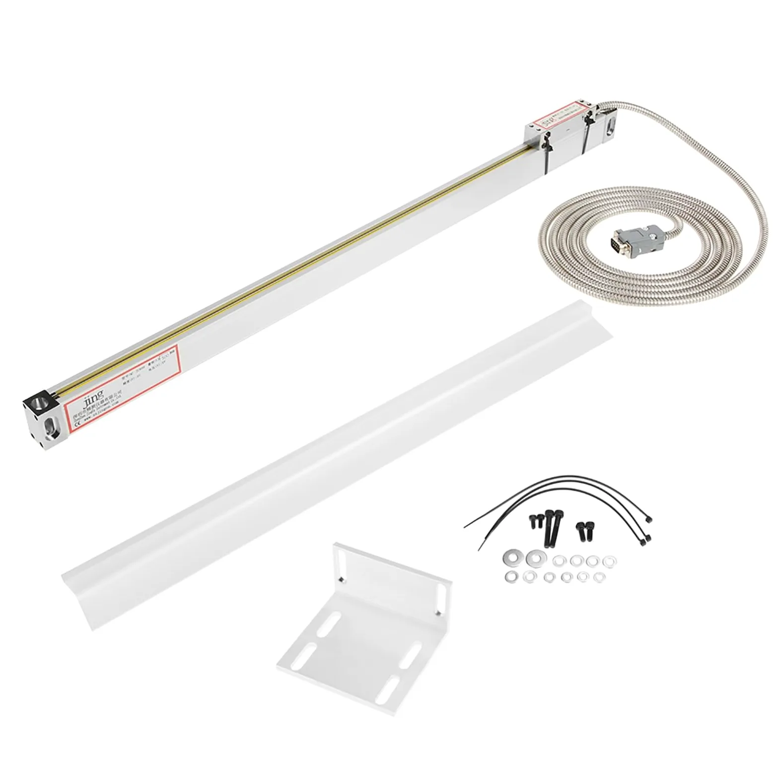 Escala lineal DRO de 500 mm, codificador de lectura digital de molino de torno lineal de 20", lector digital Escala lineal Torno de escala lineal Fresa lineal, para JCS900-2AE/3AE DRO