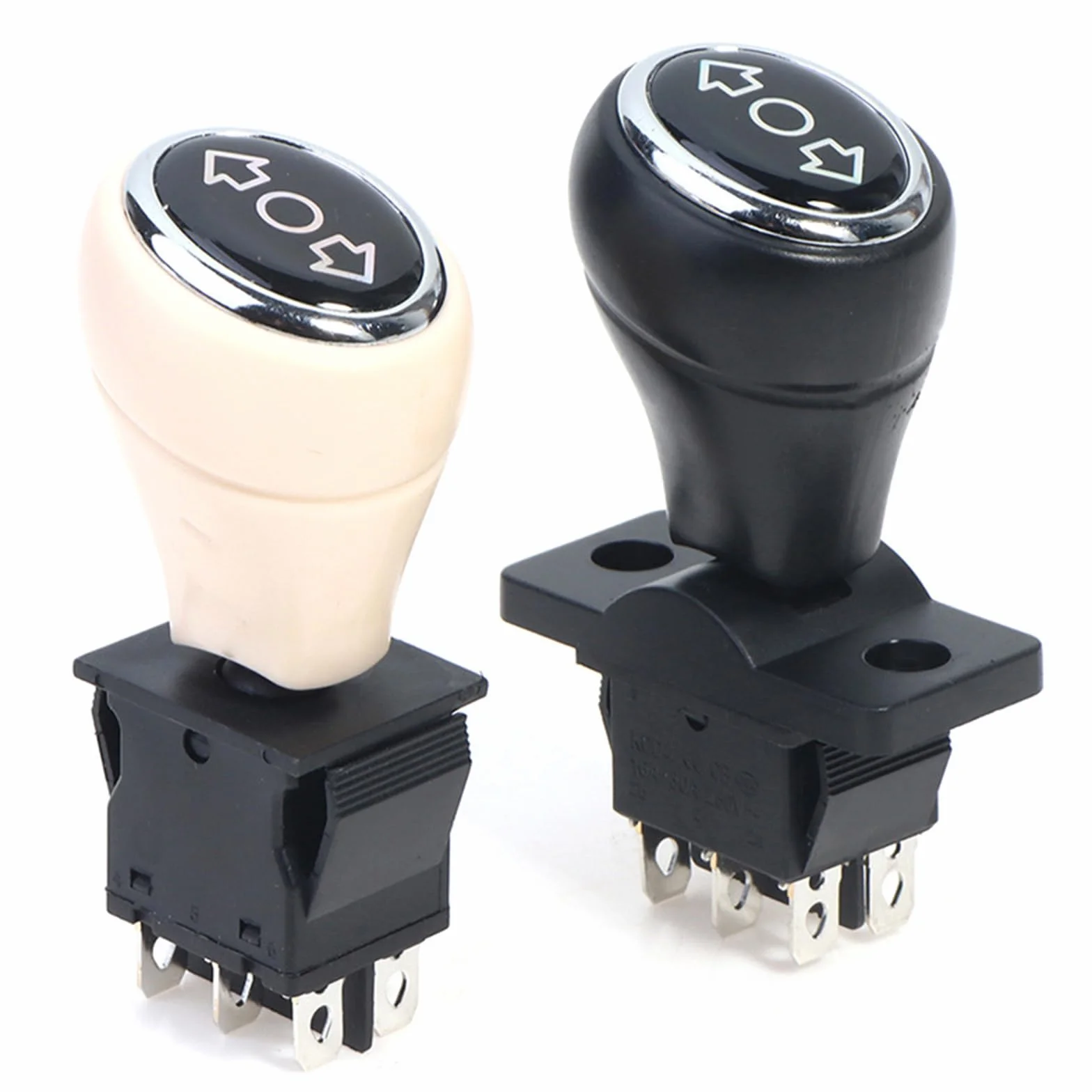 Selector hacia adelante y hacia atrás para coche de juguete eléctrico 3 posiciones plástico resistente al desgaste mecanismo de seguridad