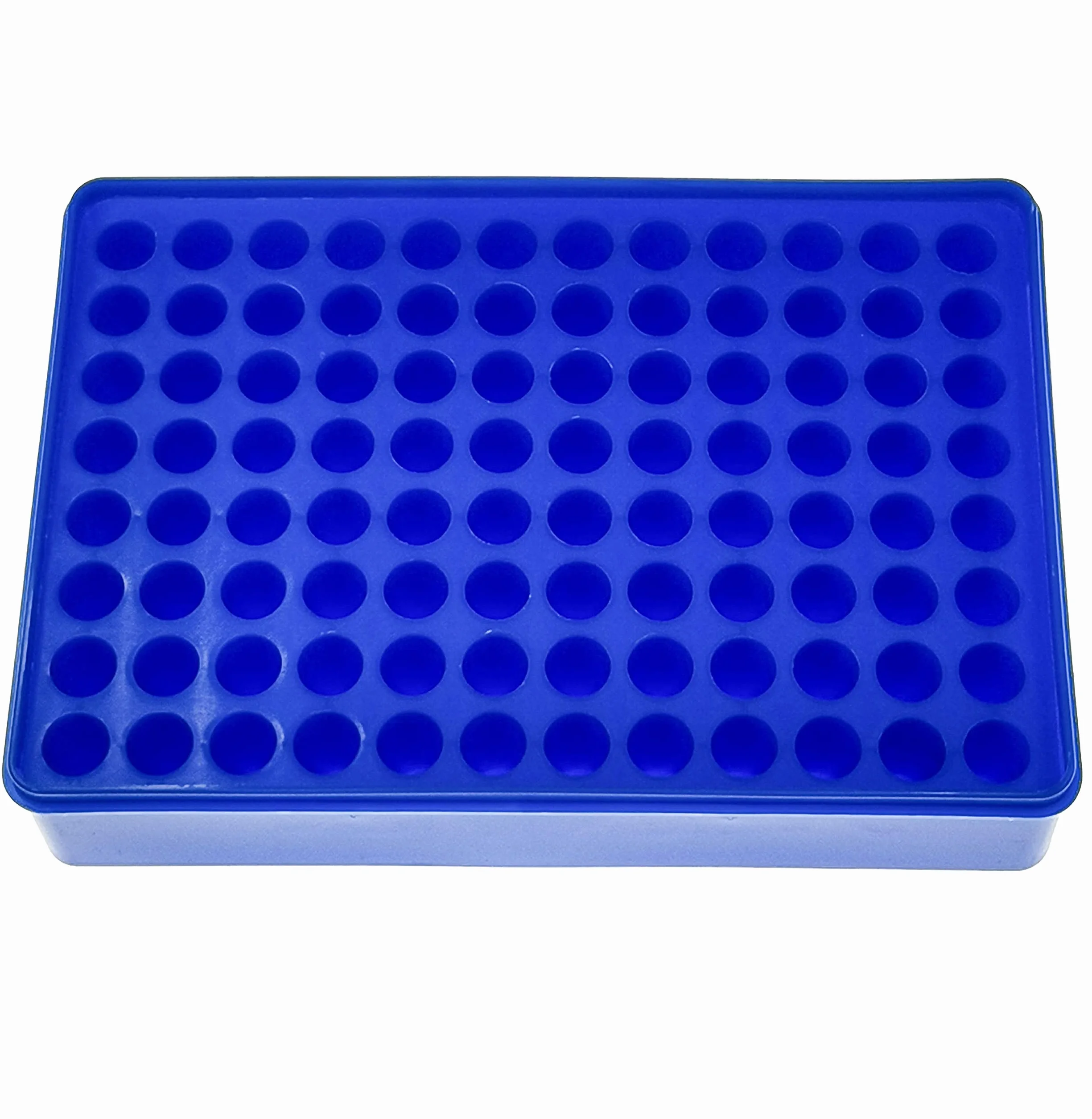 ZHIBANG Caja de almacenamiento para congelador 1.5ml, estante microtubo 2ml, estante tubo EP 96 posiciones, caja de hielo laboratorio