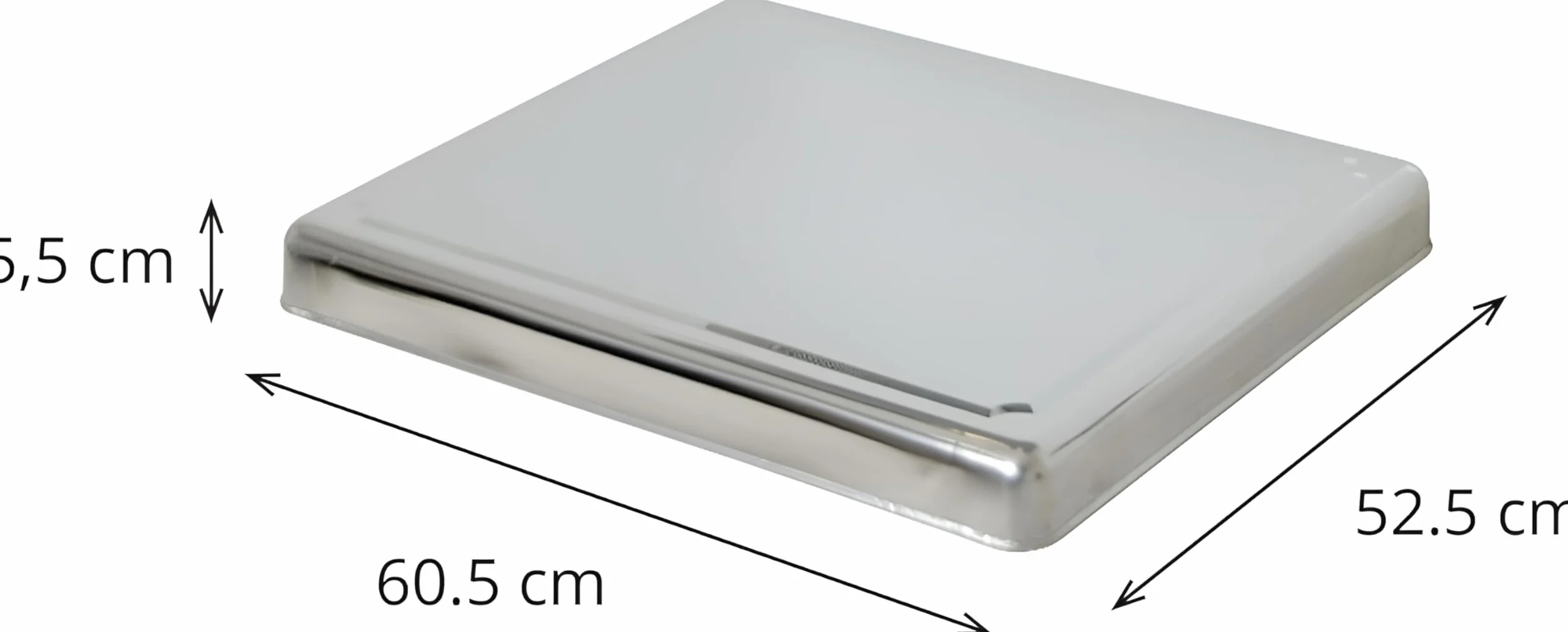 Tapa encimera gas vitrocerámica acero inoxidable 58 cm cubre fuegos blanco negro
