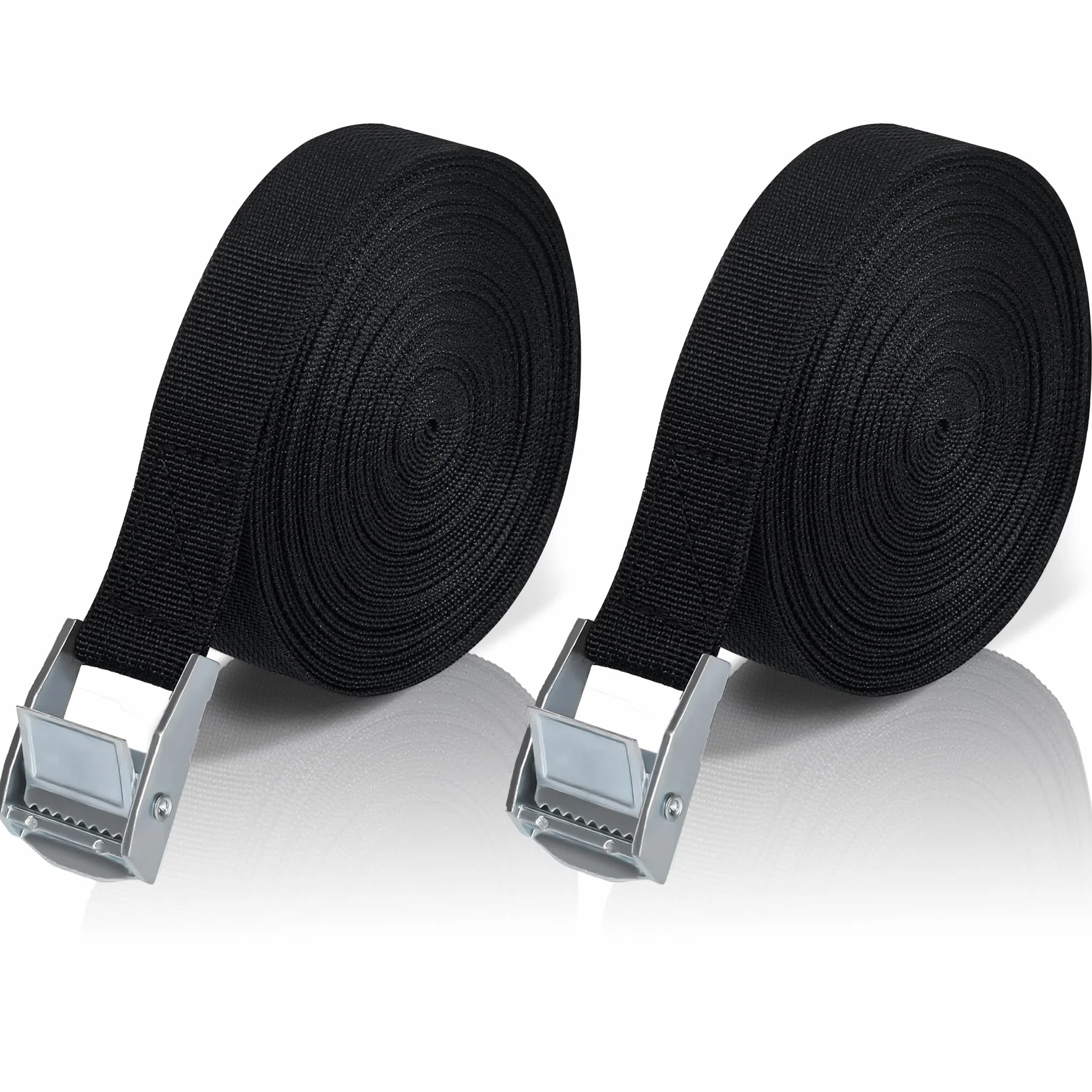 Correa de Amarre 8M 2PCS Cinchas con Hebilla Ajustable Eslingas con Carraca 250kg para Motocicletas Carga Camiones