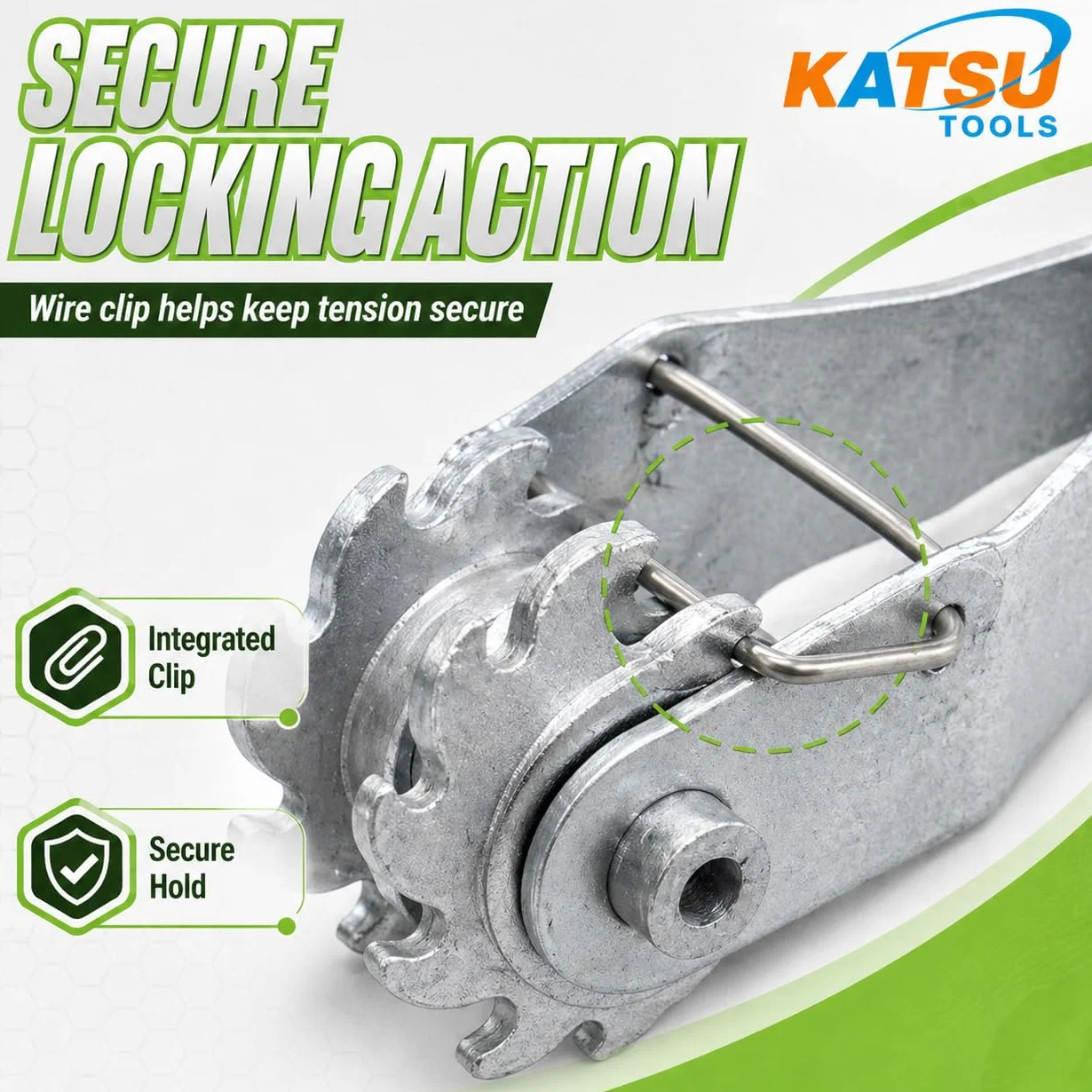 KATSU 667212 - Colador de cercas eléctrico de aleación de aluminio resistente, para ganado, ganado, caballos, granja, jardín, alambre eléctrico