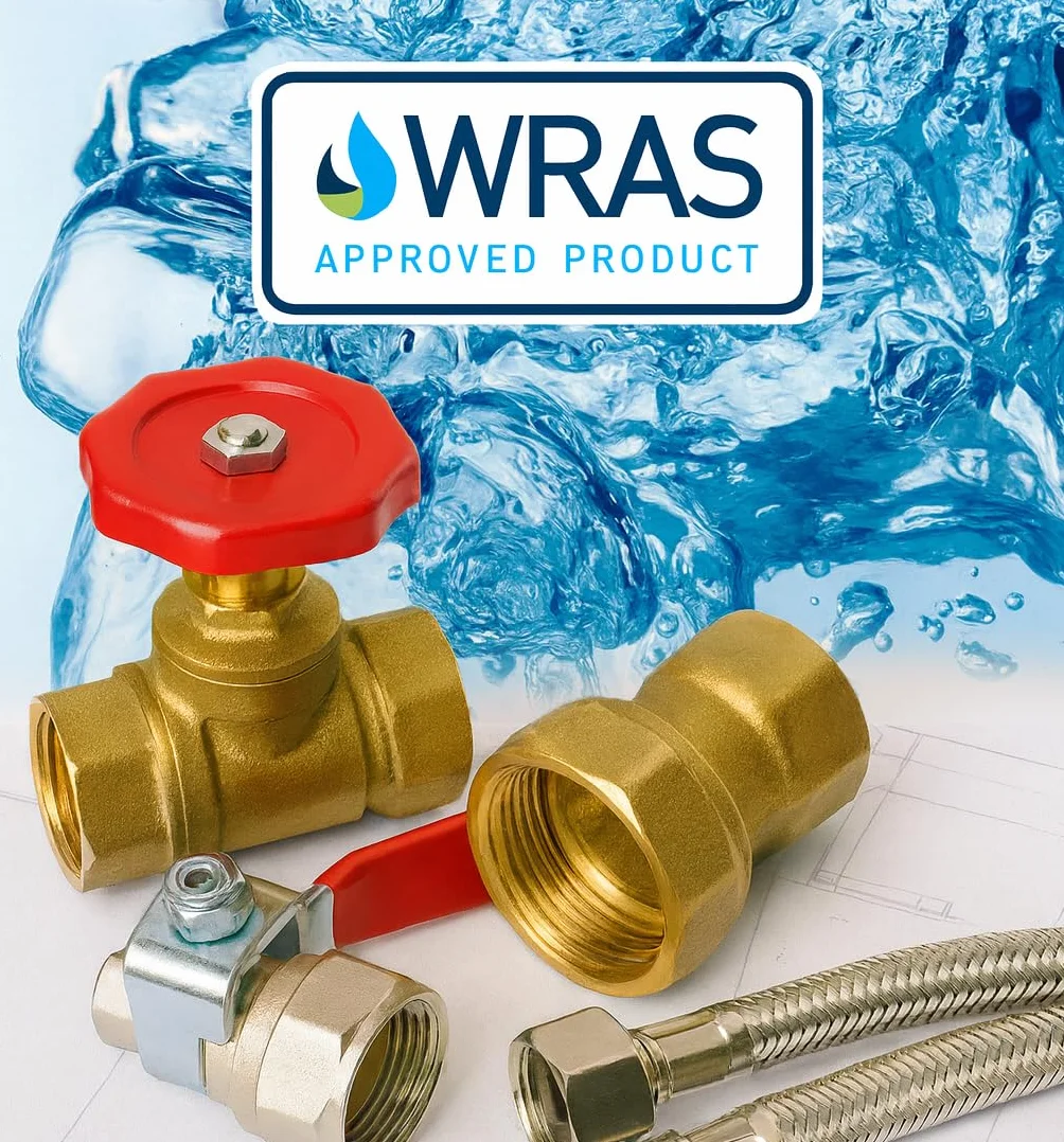 Westco - Conector de fontanería de latón de compresión de 54 mm - C x C x C DZR (J614)