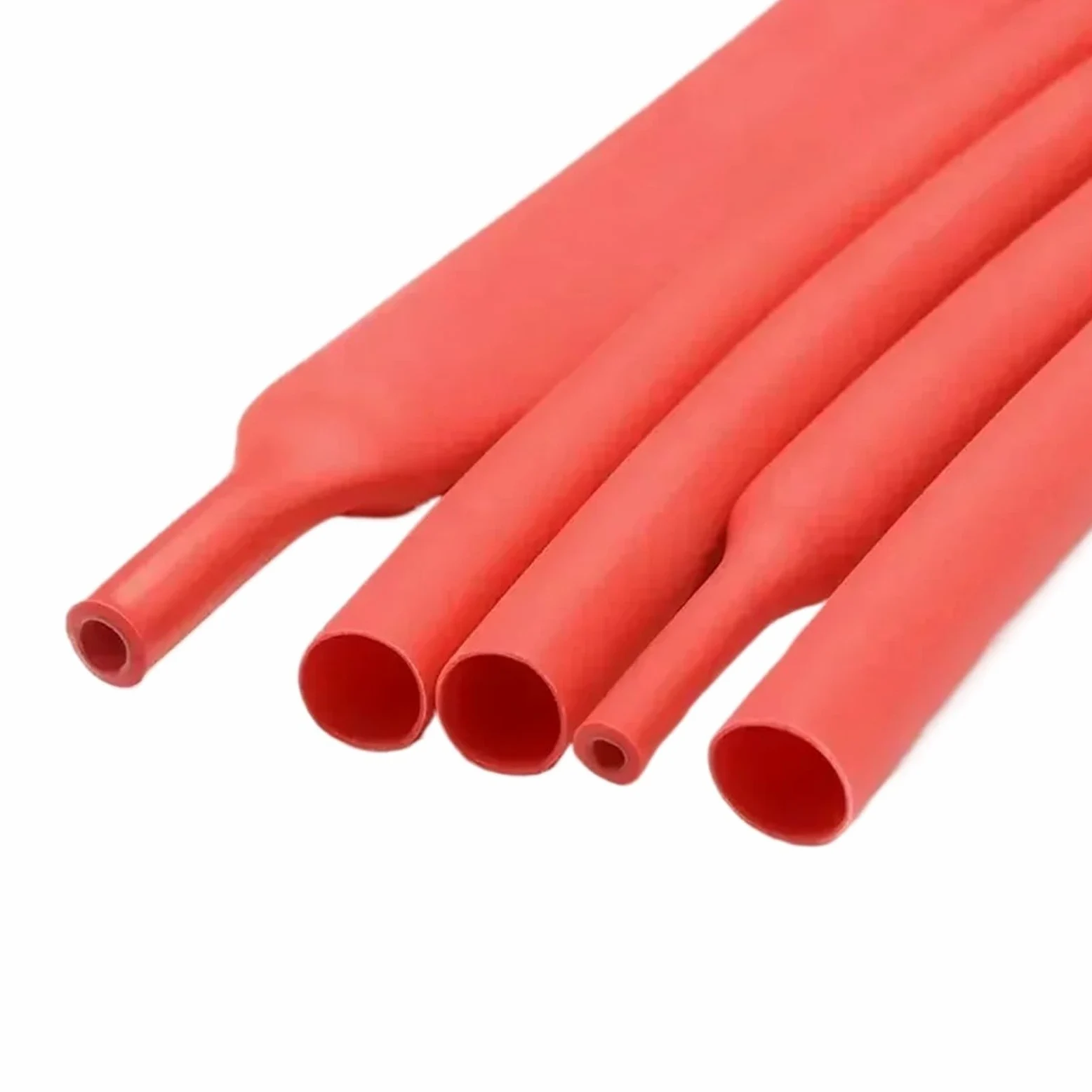 tubo termoretractil Tubo termorretráctil de poliolefina negro con pegamento, 100 metros/10 m, 3:1, con relación de contracción variada, adhesivo for cable.(Red,15.4mm,10m)