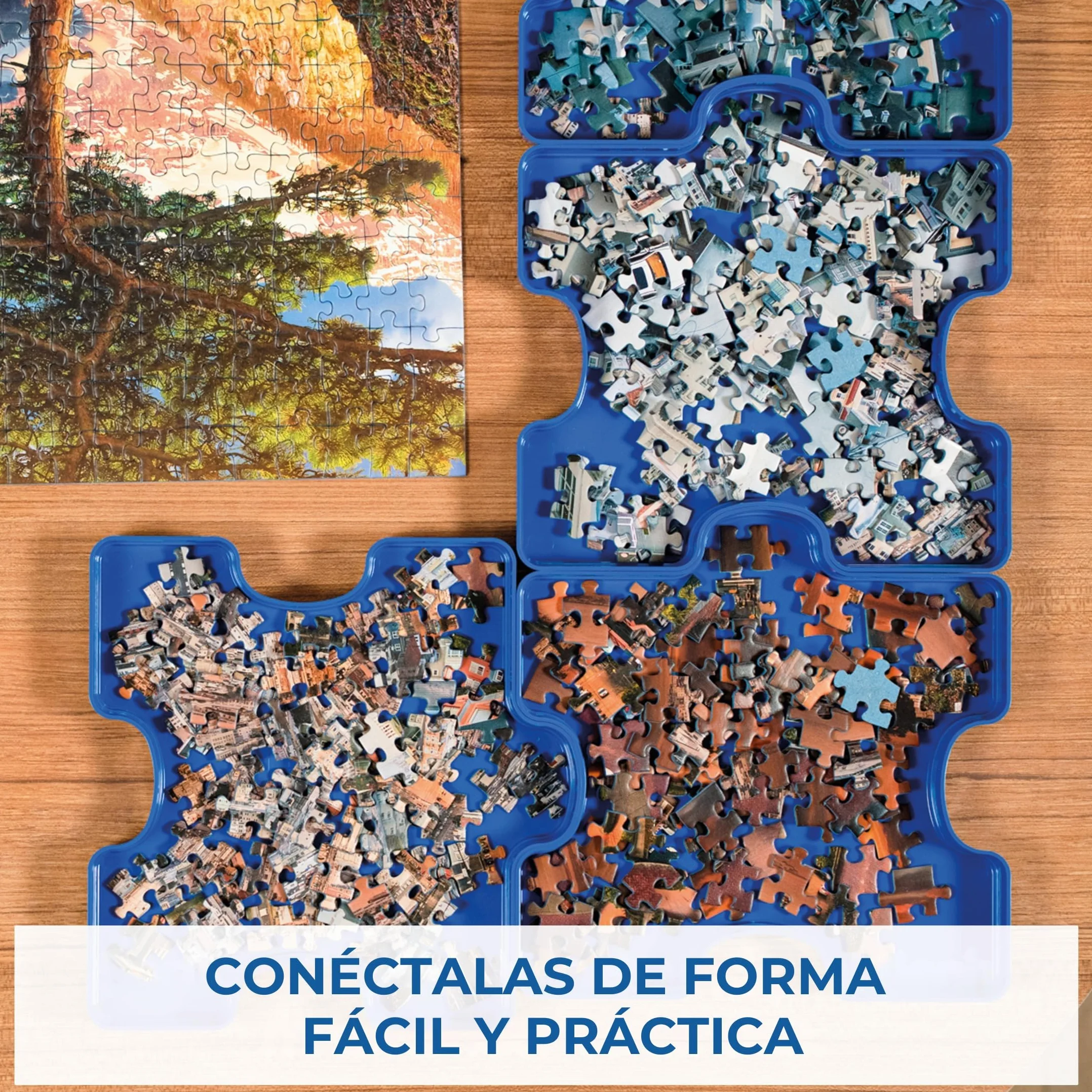 Ravensburger Separador Piezas Puzzle 1000 Piezas 6 Bandejas Organizador Rompecabezas