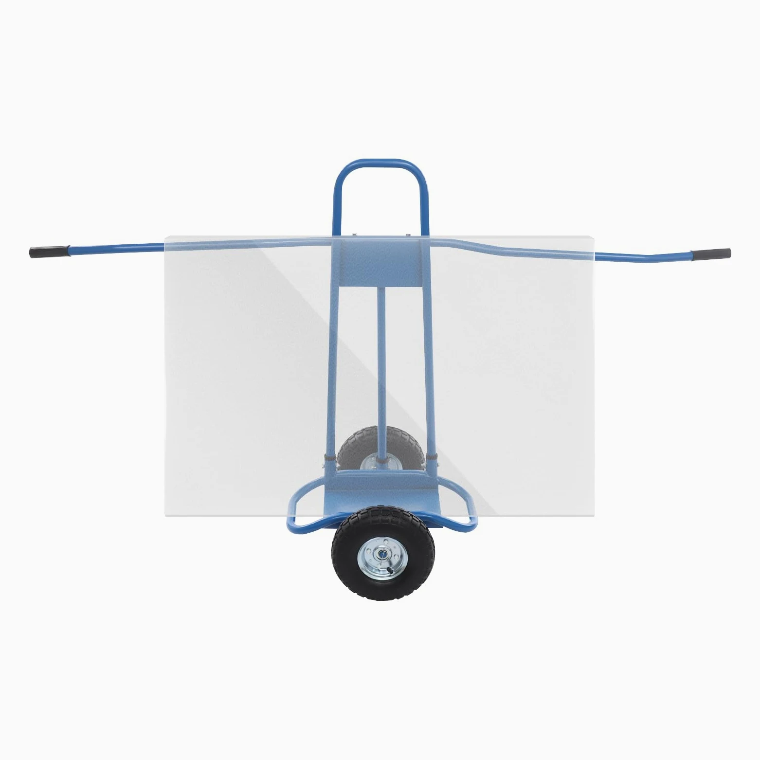 Carro de placas de yeso y paneles de madera, capacidad de carga de 220 kg, con asas de doble cara y ruedas grandes (26 cm), ideal para paneles de yeso, renovación, almacén, obra, color azul