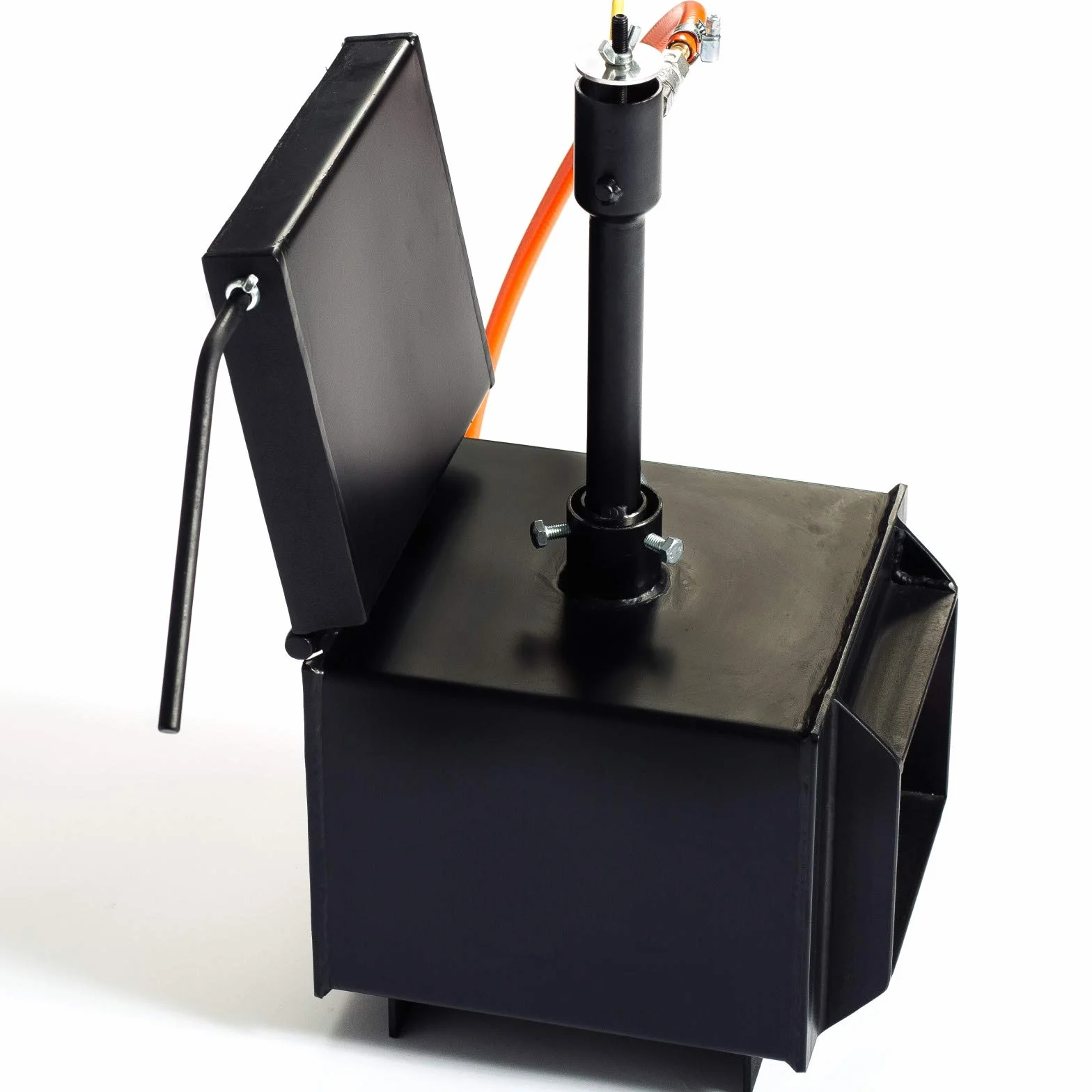 DEVIL-FORGE Fragua de gas DFPROF1+1D/2” Horno de Forja, 1 Quemador DFP (80.000 BTU) Válvula de bola, Estrangulador de aire, 1 Puerta, Fabricación de cuchillos Herrero Herrador 1370°C Aislamiento doble