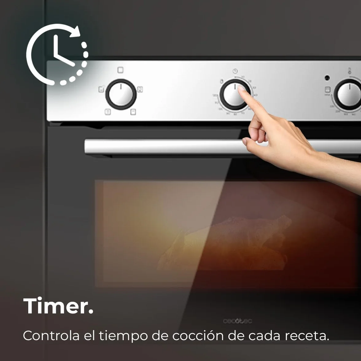 Cecotec Horno Integrable 45cm Bolero Hexa C134500 Inox 2600W 56L 4 Funciones