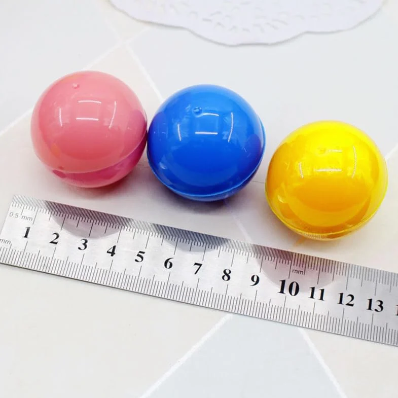 BESPORTBLE 50 Piezas Bolas de Lotería Amarillas Huecas para Fiestas Diámetro