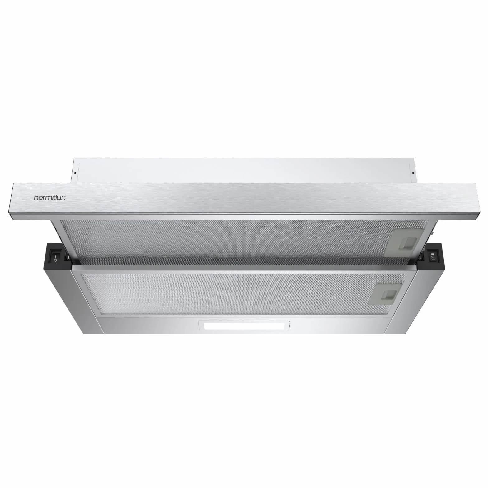 Hermitlux Campana Extractora Telescópica 60cm 360m³/h Acero Inoxidable LED