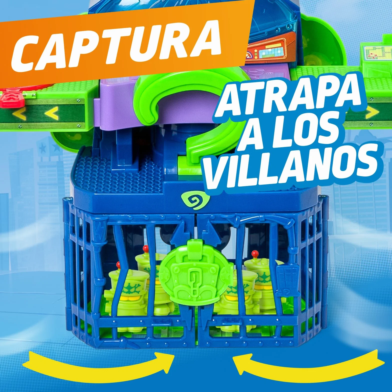 SUPERTHINGS KAZOOM Power Enigma Tower Torre de Enigma Serie TV Contiene 1 Torre 1 Exclusivo 1 Aeronave 1 Prisión 1 Catapulta 1 Disparador 3 Proyectiles