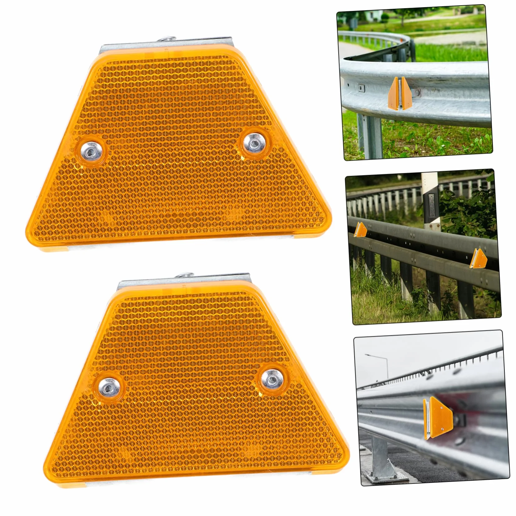 Marcadores Reflectantes De Carretera Señalización Seguridad Barandillas Protección 4 Piezas