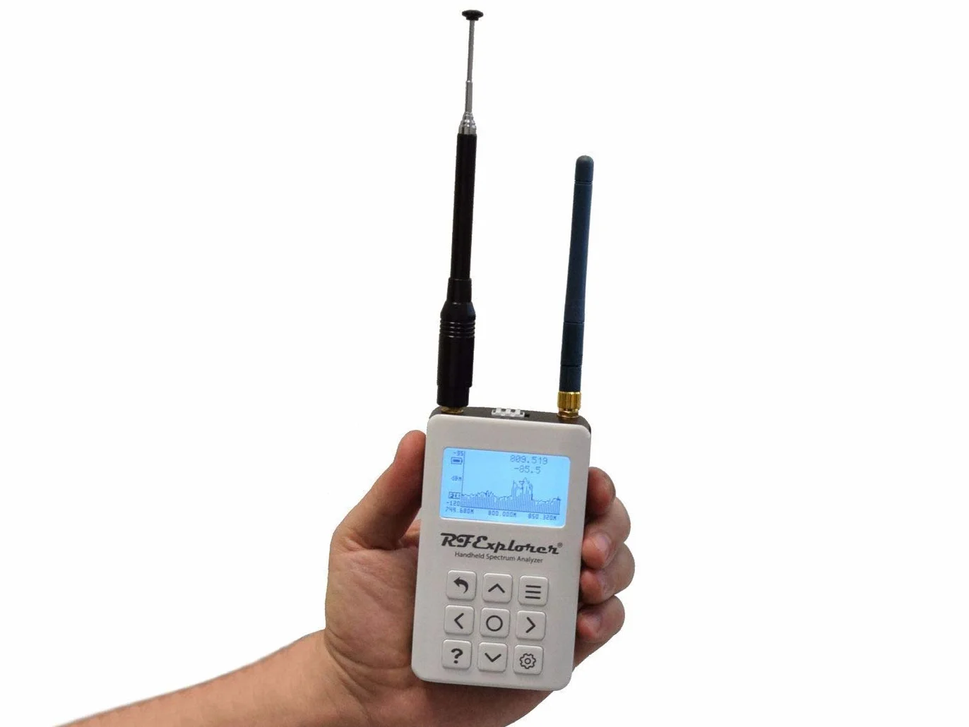 RF Explorer Spectrum Analyzer WSUB1G Plus - Avec étui de transport en aluminium, Analyseur de Spectre pour Radioamateurs, Appareils sans fil, Réseaux WLAN, Techniciens du son (WSUB1G Plus)