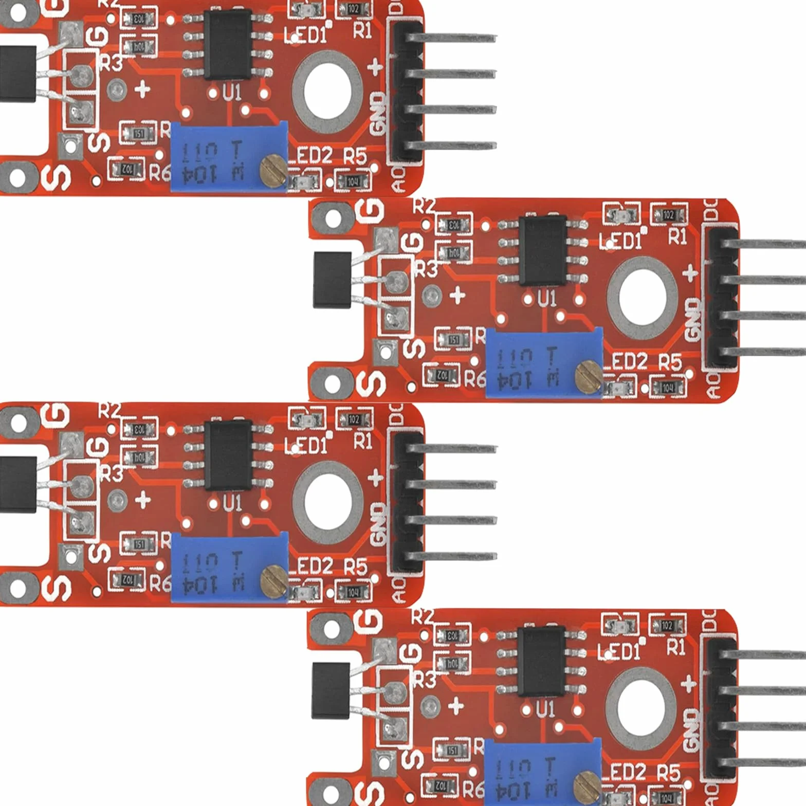 4 módulos de sensor magnético lineal KY-024 compatible para Arduino y Raspberry Pi (4)