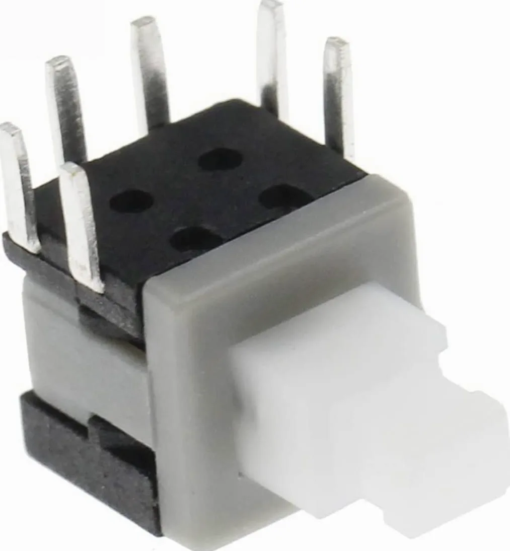 Interruptores de palanca, microinterruptor, botón del interruptor de encendido, interruptores de palanca, microinterruptor 100PCS Kft-5.8 5.8x5.8MM Lado de cierre táctil 6Pin Microinterruptor de inter