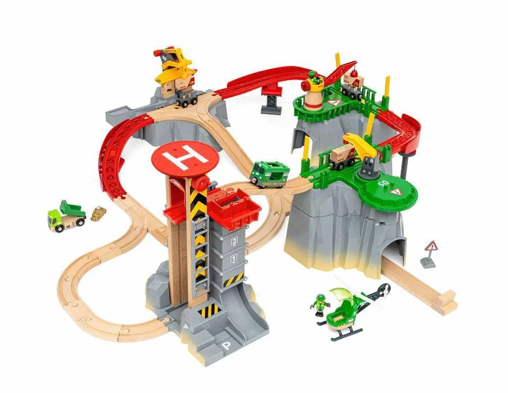 BRIO World Set de Carga de montaña, Circuito de Tren, 49 Piezas