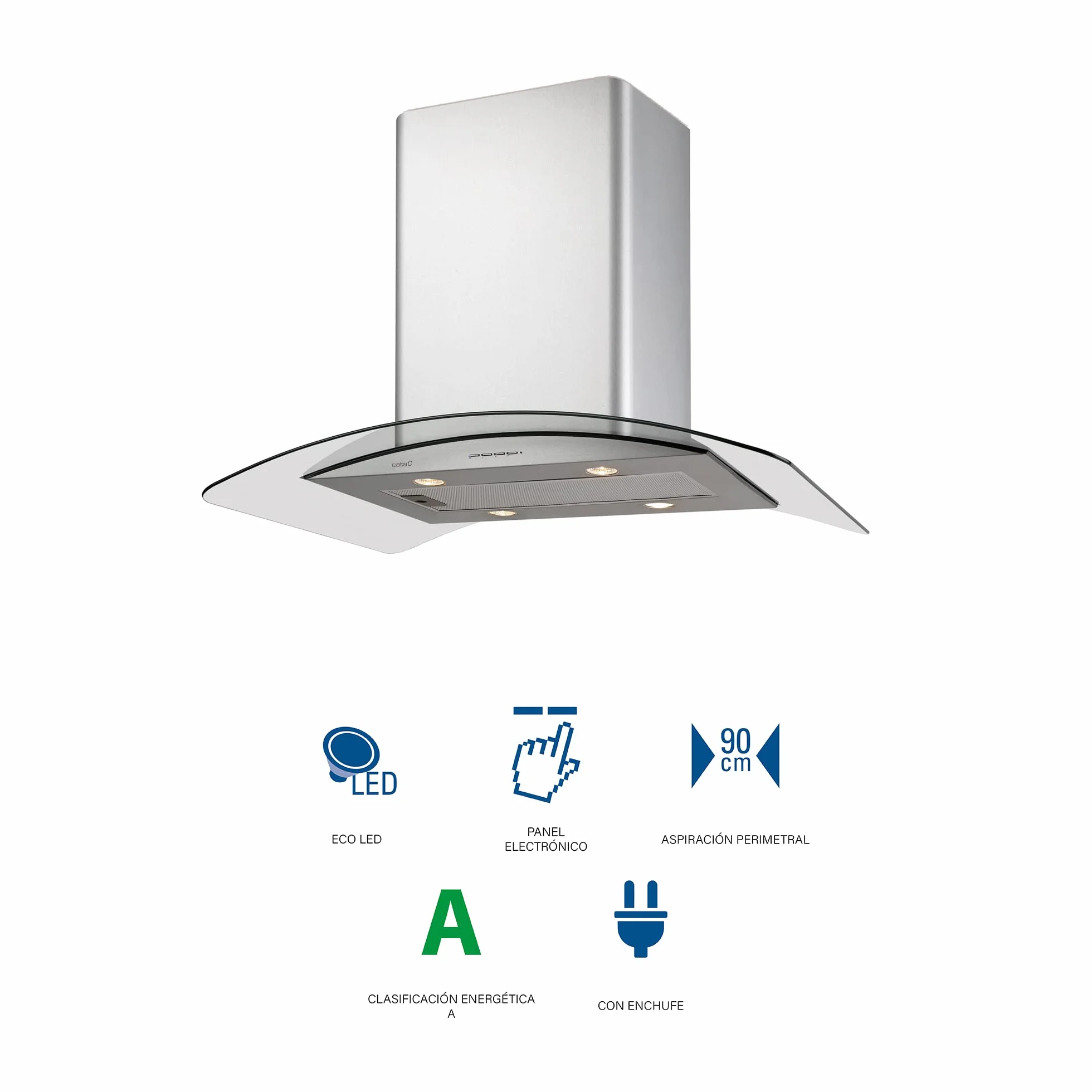 Cata Campana Decorativa Isla ISLA GAMMA 90 cm Clase A