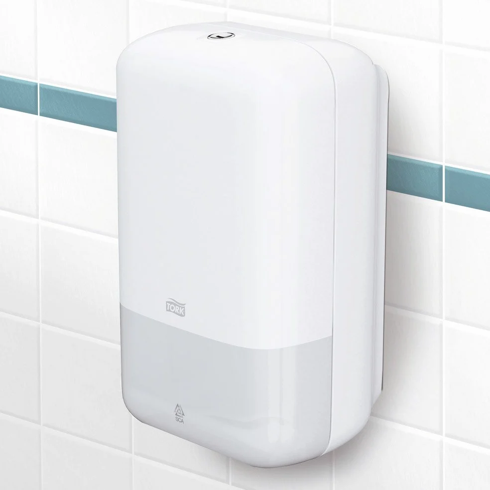 Tork plegable dispensador de papel higiénico de elevación 556000, 15,9 cm x 27.1 cm x 12,8 cm), color blanco