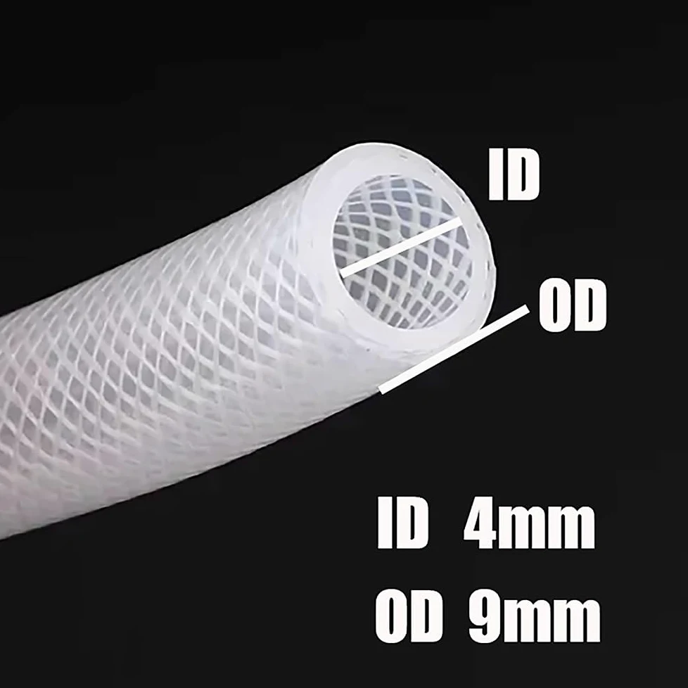 Manguera de silicona de grado alimenticio premium - Tubo flexible de 4-38 mm for uso en cervecerías, lácteos, acuarios y laboratorios - 3 metros(4mmx9mm)