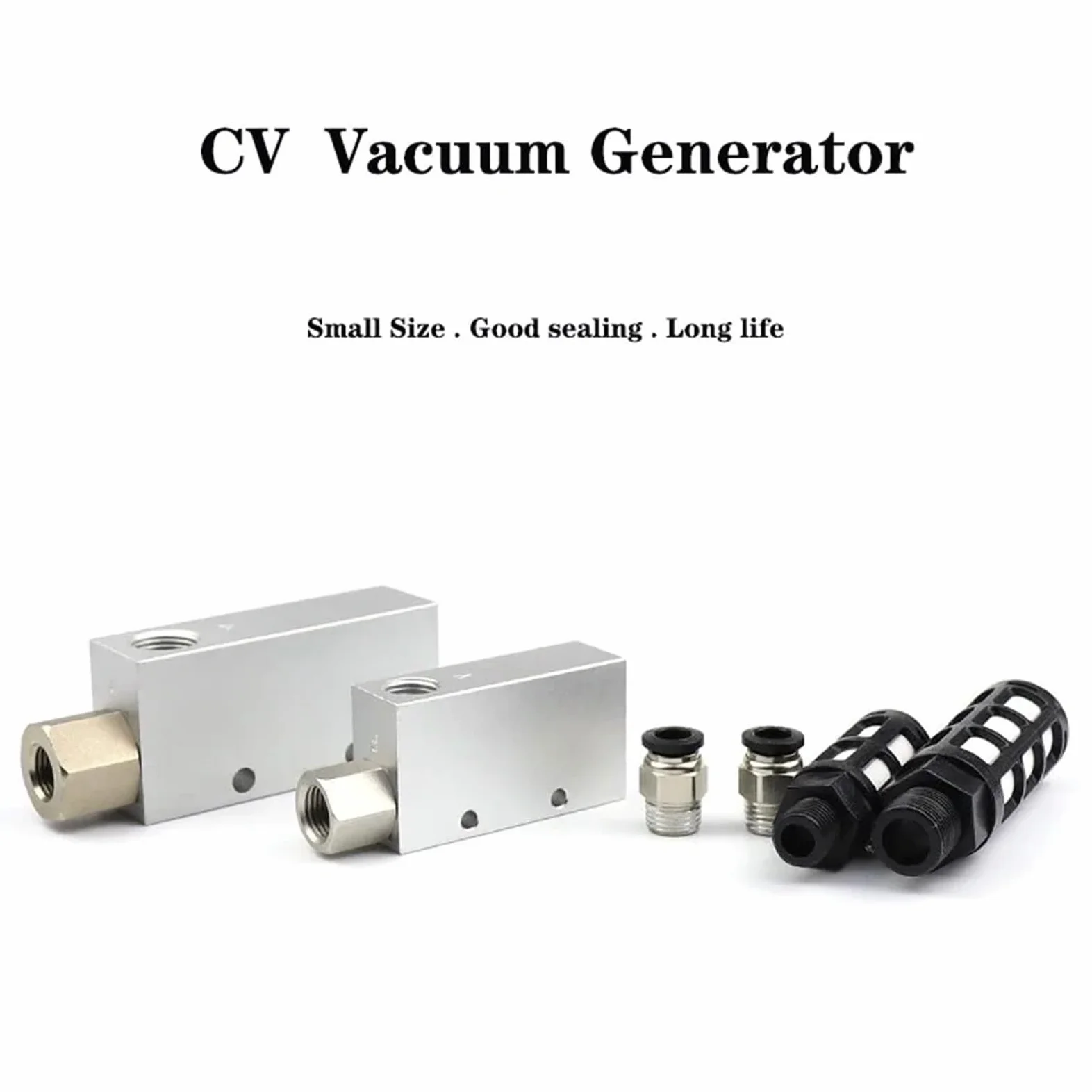 CV generador de vacío presión neumática CV-10HS 15 20 25 30 válvula de Control negativo integrada 1 Uds(CV-30 w 6 Fitting)