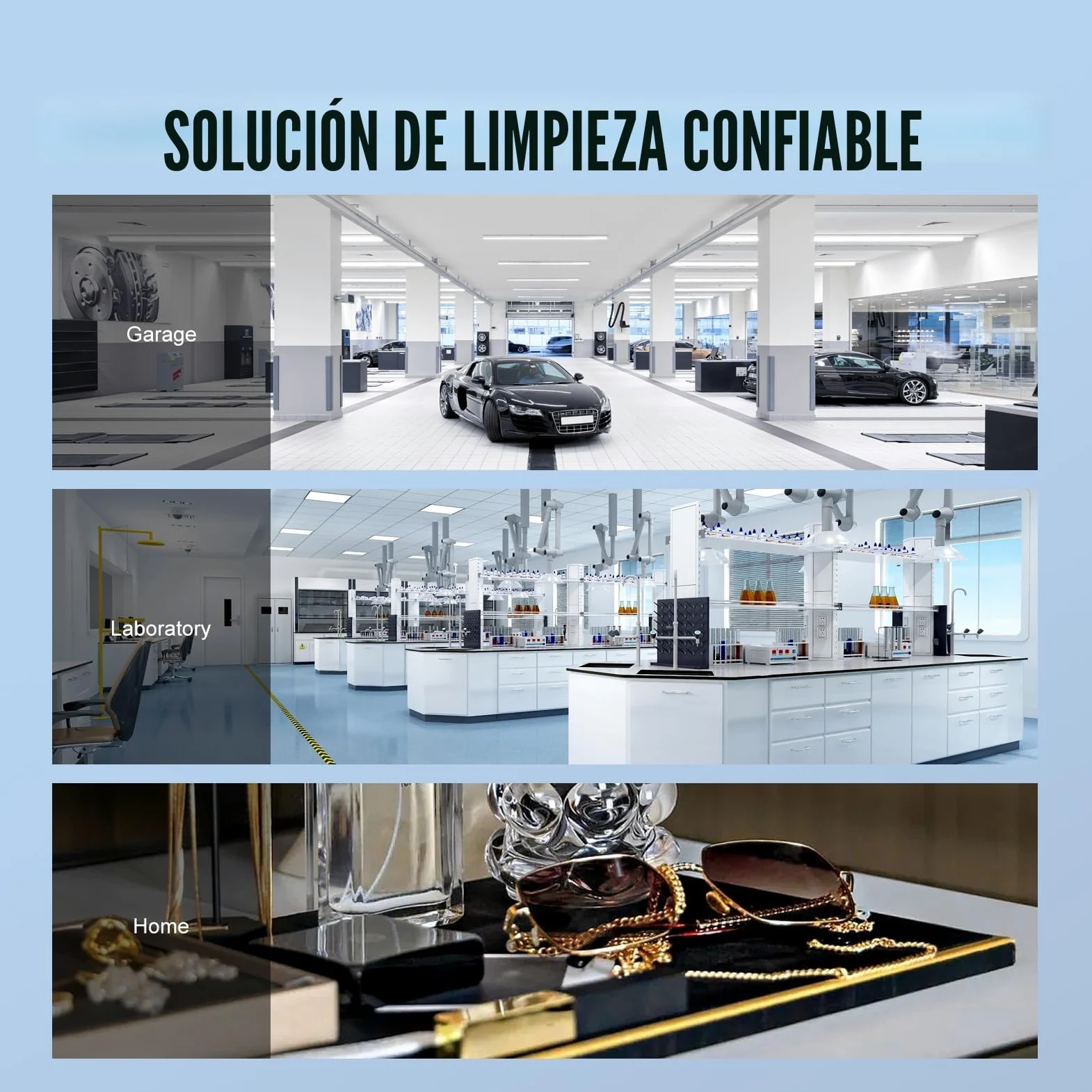 VEVOR Limpiador Ultrasónico 3L, Bandeja Ultrasónica Digital de Acero Inoxidable con Calefacción Tiempo y Temperatura Ajustable Dispositivo de Limpieza Ultrasónica para Joyería Gafas Relojes